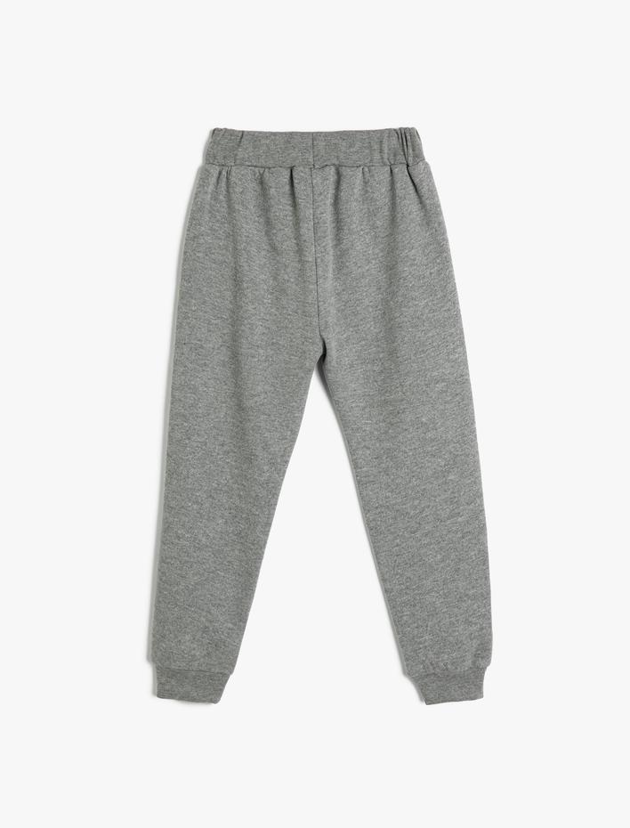 Erkek Bebek Jogger Eşofman Altı Beli Bağlamalı Cep Detaylı Şardonlu