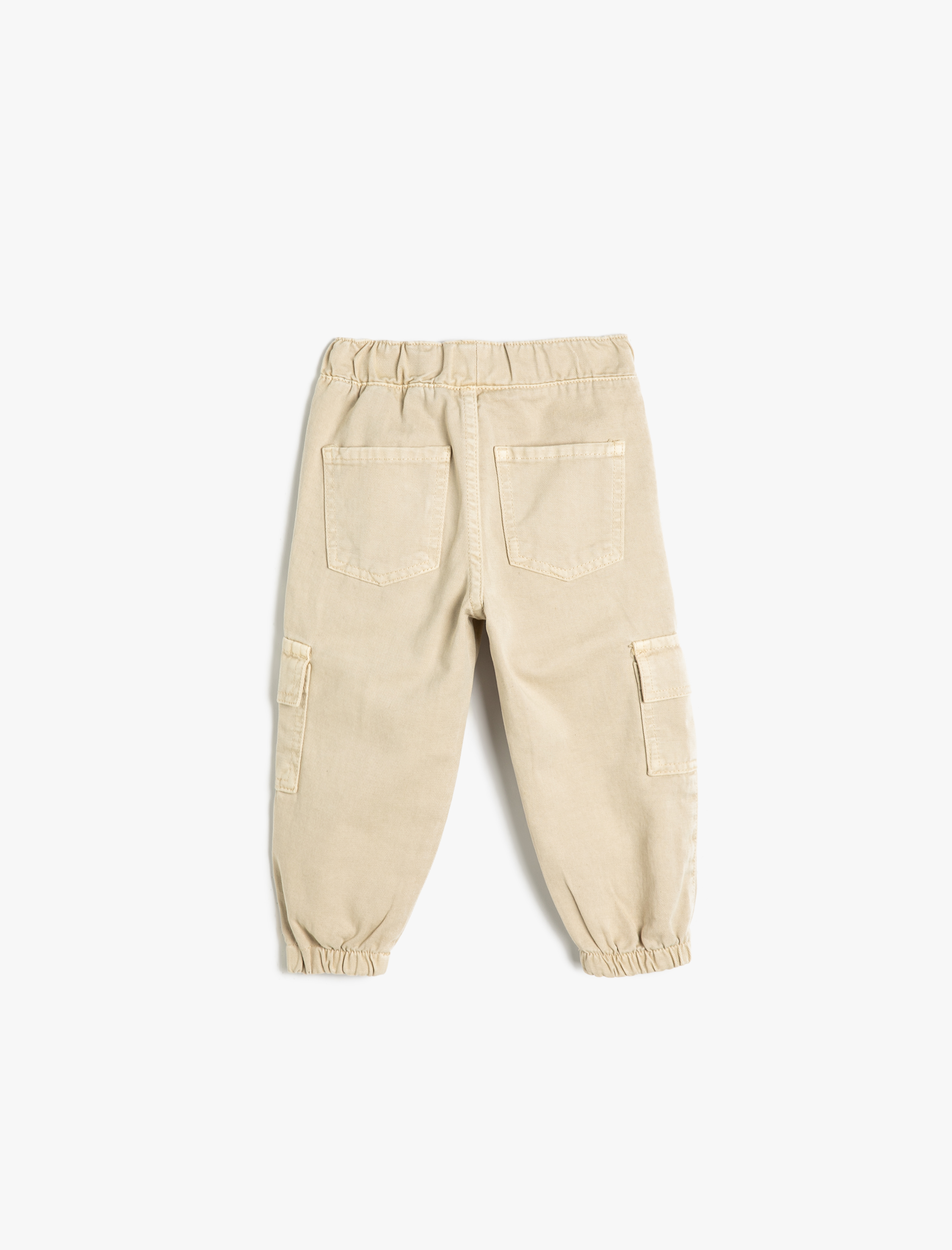  Kız Bebek Jogger Pantolon Beli Lastikli Cepli Pamuklu