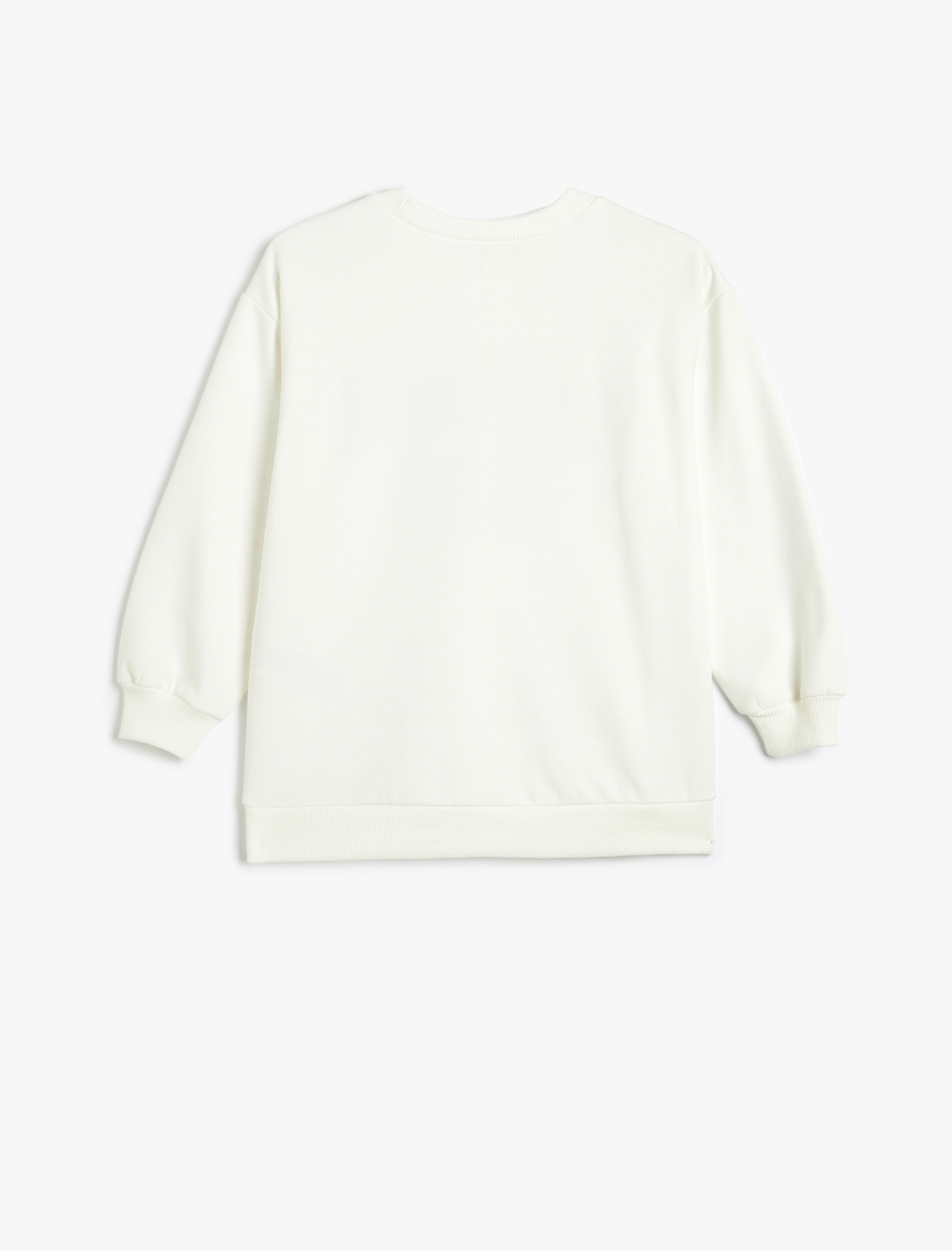  Erkek Çocuk Slogan Baskılı Sweatshirt Bisiklet Yaka uzun Kollu Şardonlu