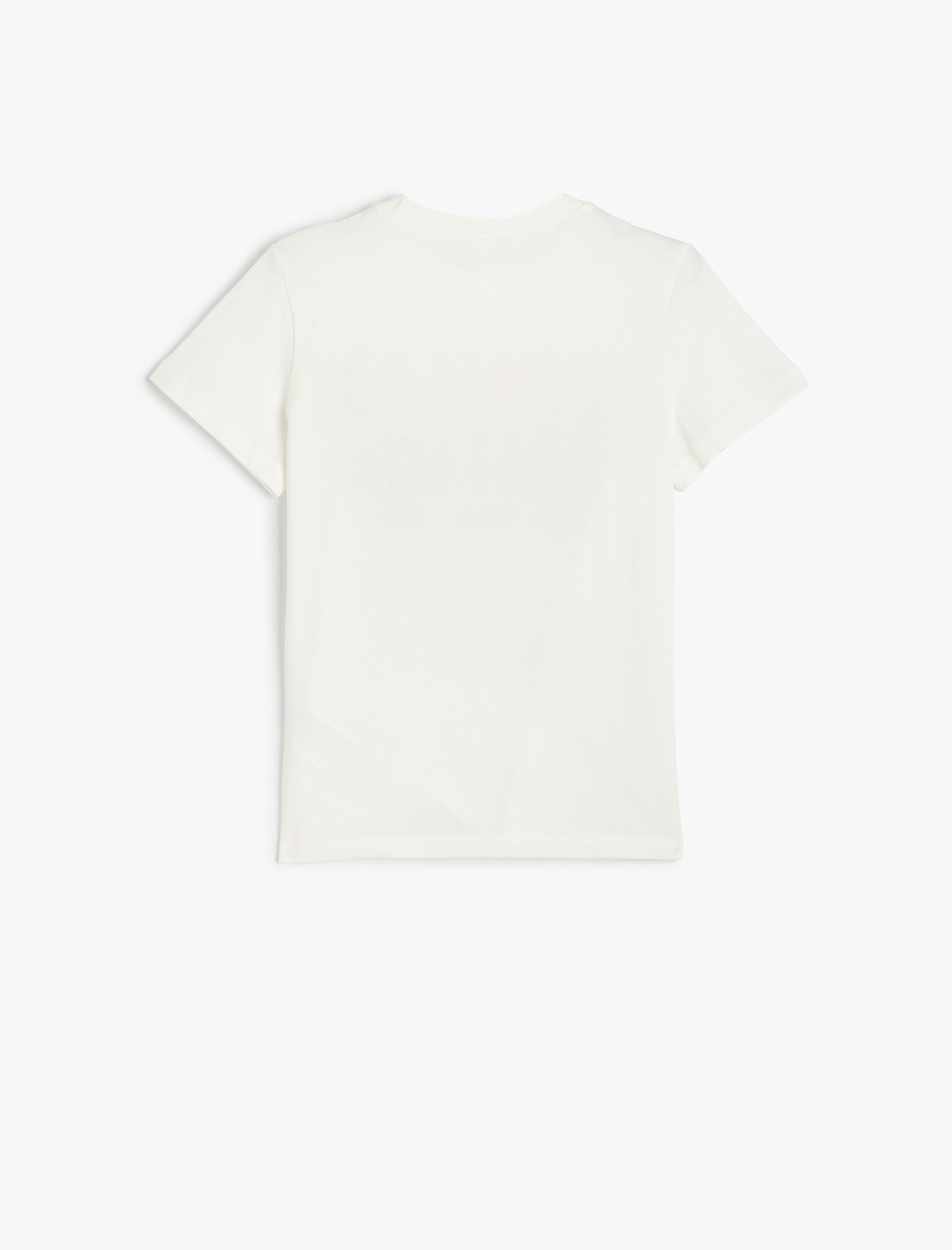  Erkek Çocuk Baskılı Kısa Kollu Bisiklet Yaka Pamuklu Tişört