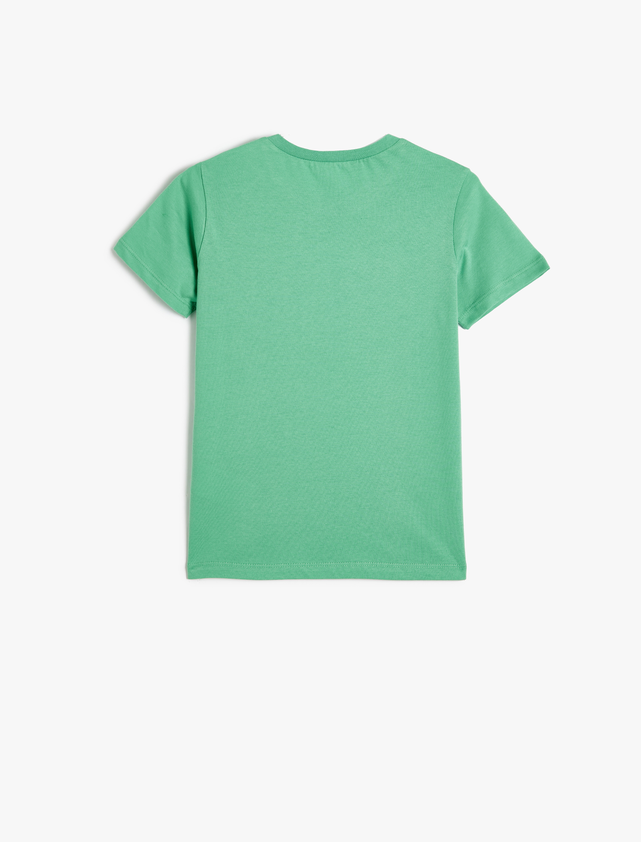  Erkek Çocuk Basic Tişört Kısa Kollu Bisiklet Yaka Pamuklu