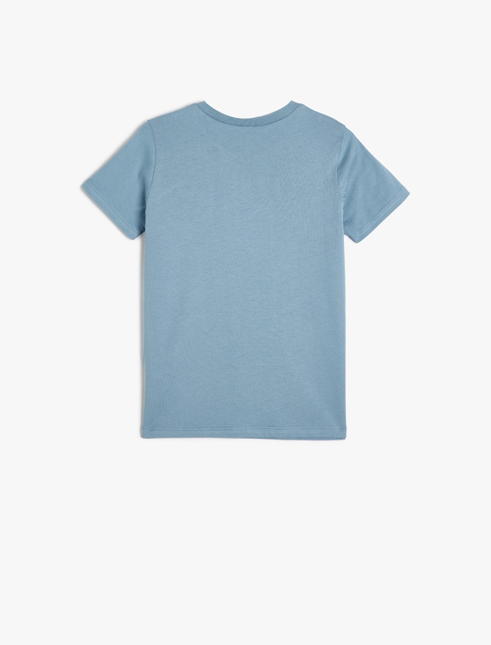 Erkek Çocuk Basic Tişört Kısa Kollu Bisiklet Yaka Pamuklu