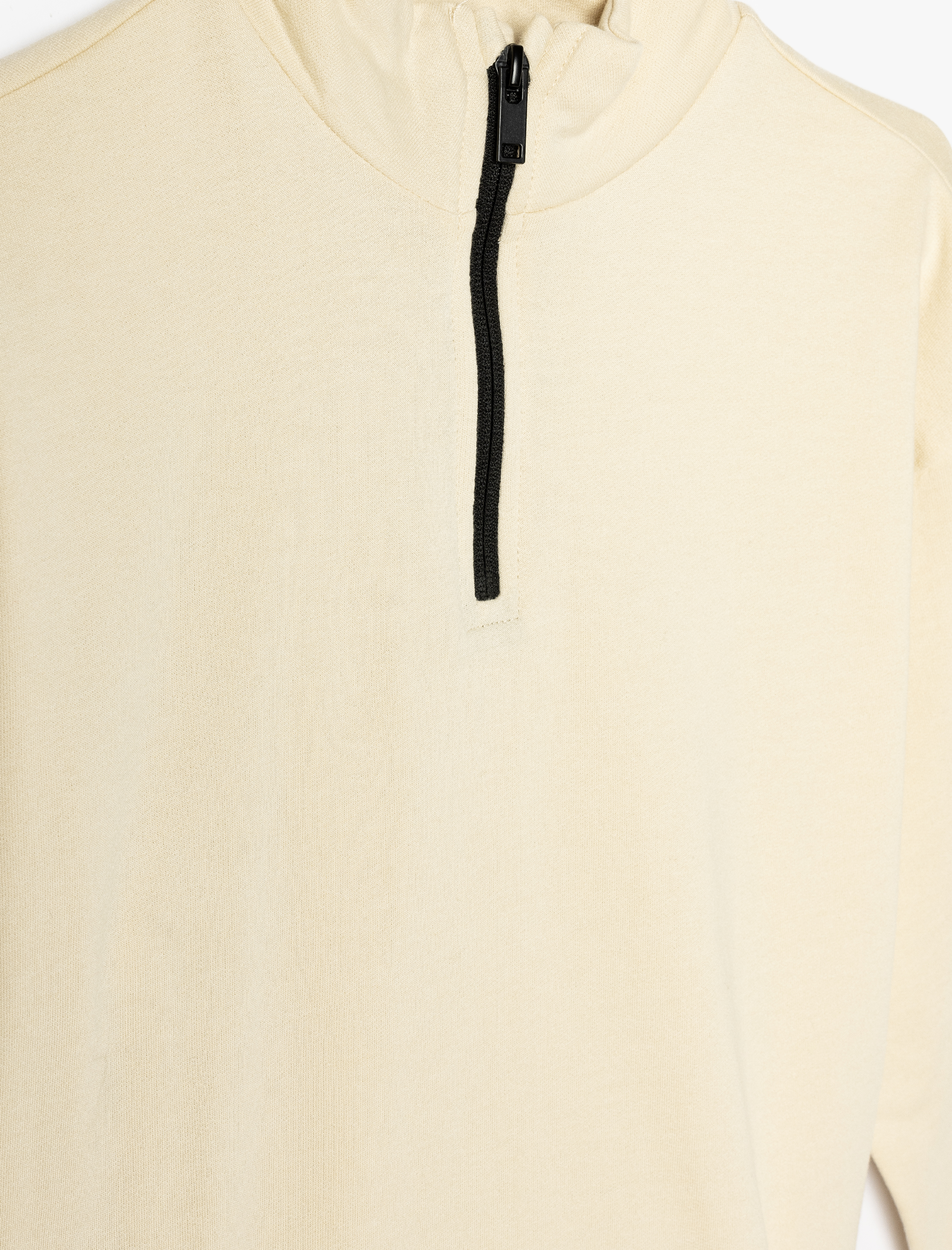  Erkek Çocuk Pamuklu Fermuarlı Şardonlu Dik Yaka Sweatshirt ve Şort Seti