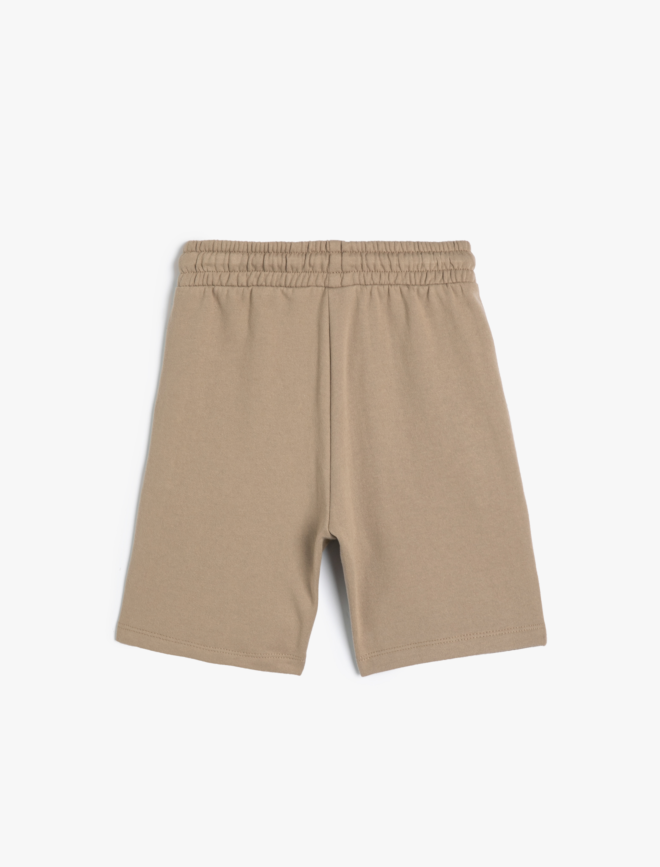  Erkek Çocuk Pamuklu Fermuarlı Şardonlu Dik Yaka Sweatshirt ve Şort Seti