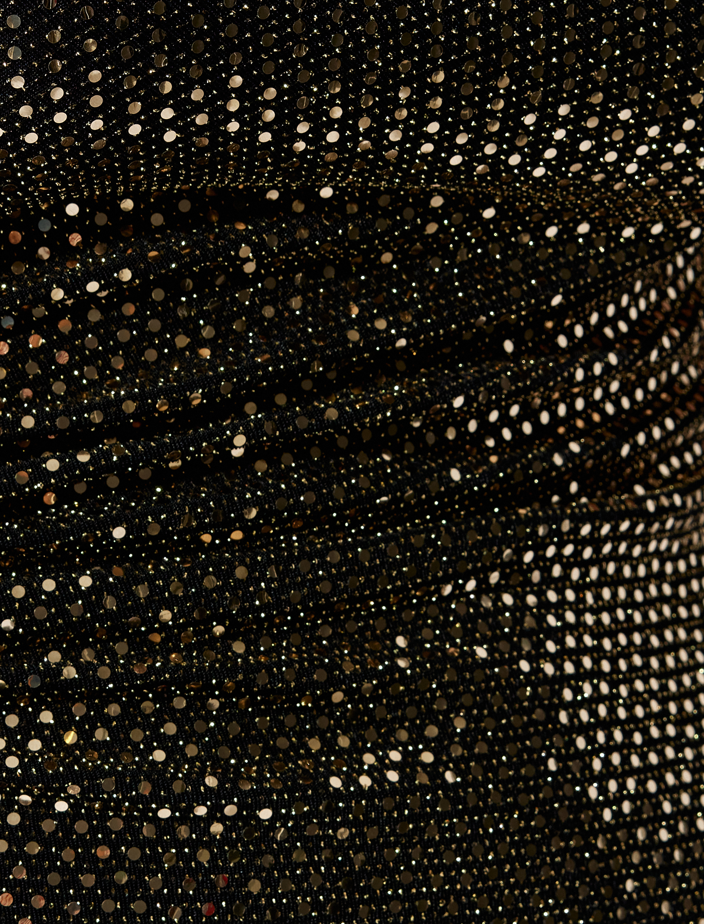   Pullu Payetli Abiye Elbise Uzun Tek Omuz Pencere Detaylı Yırtmaçlı