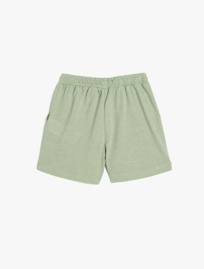Erkek Bebek Basic Şort Beli Lastikli Pamuklu