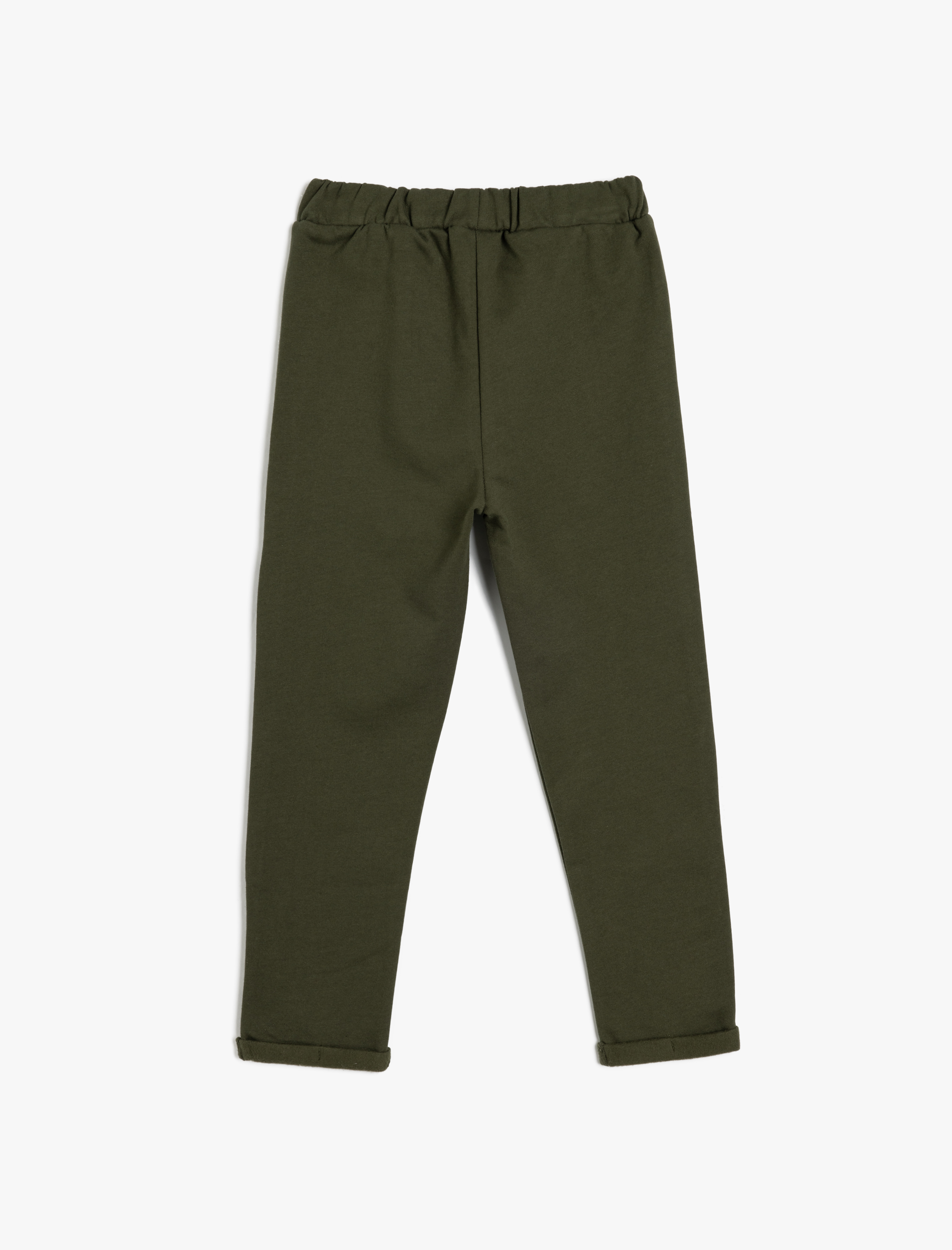  Erkek Bebek Altı Beli Bağlamalı Pamuklu Şardonlu Basic Eşofman