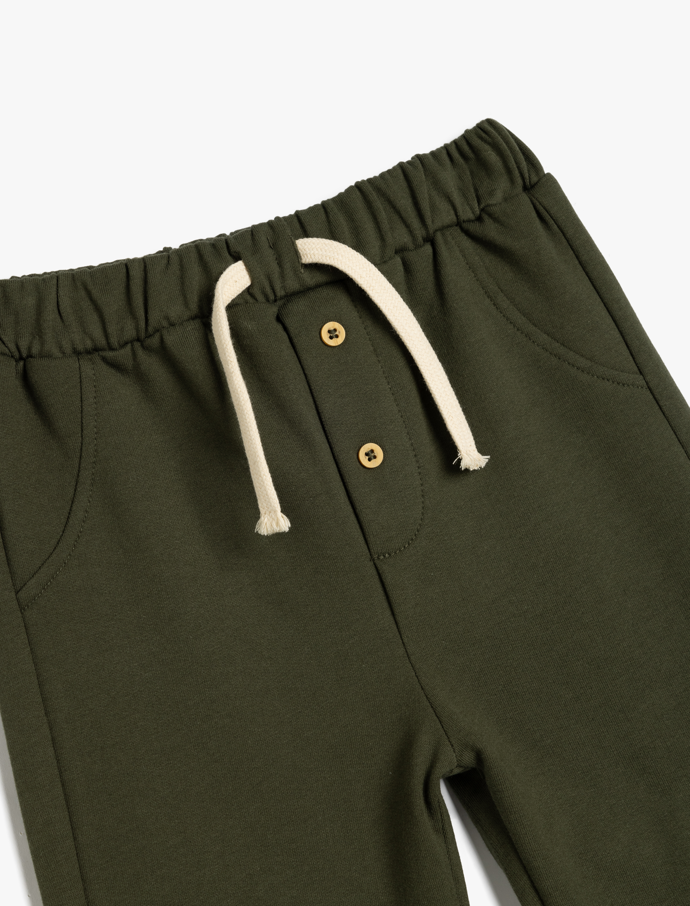  Erkek Bebek Altı Beli Bağlamalı Pamuklu Şardonlu Basic Eşofman