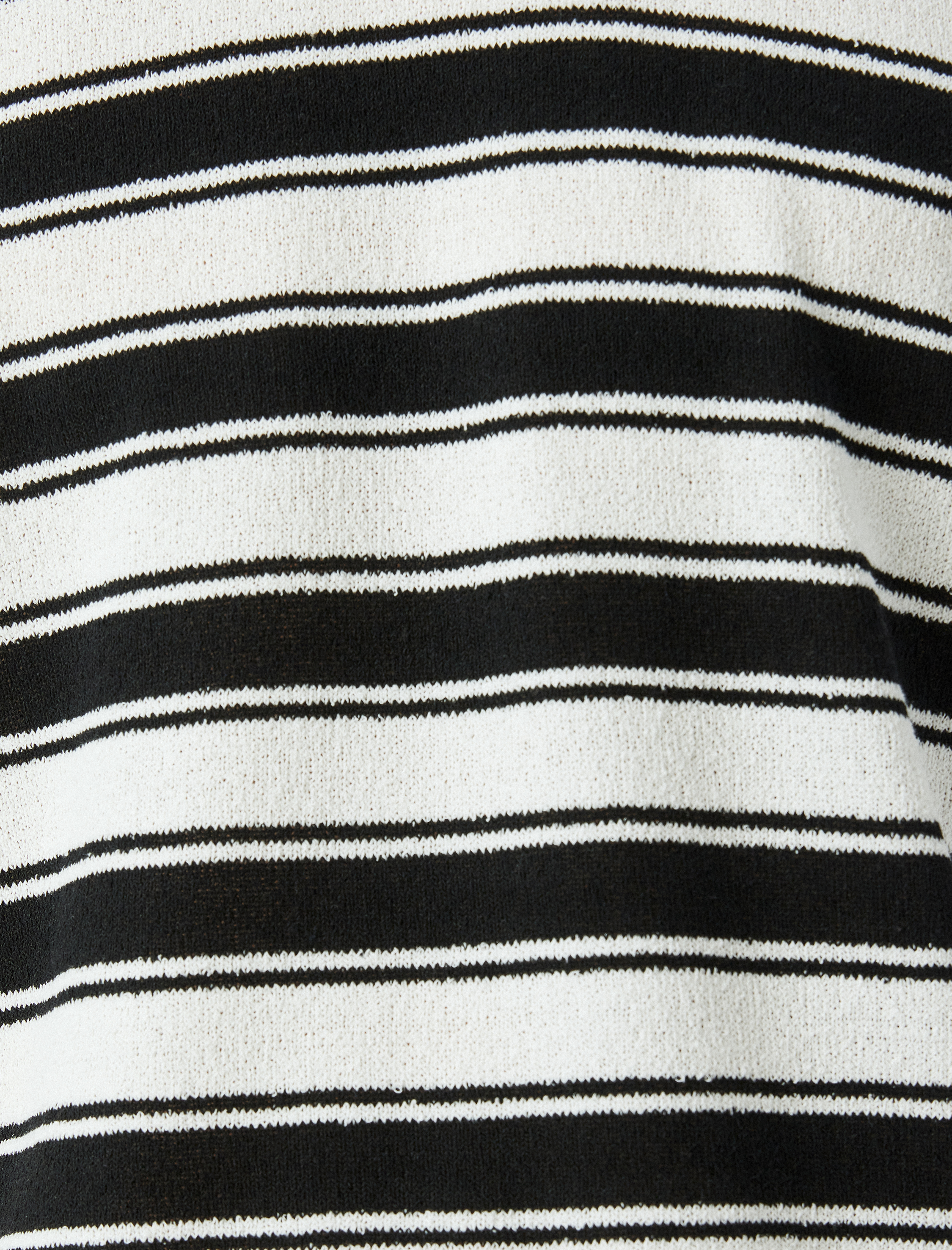   Kısa Kollu Bisiklet Yaka Regular Fit Pamuk Karışımlı Çizgili Tişört