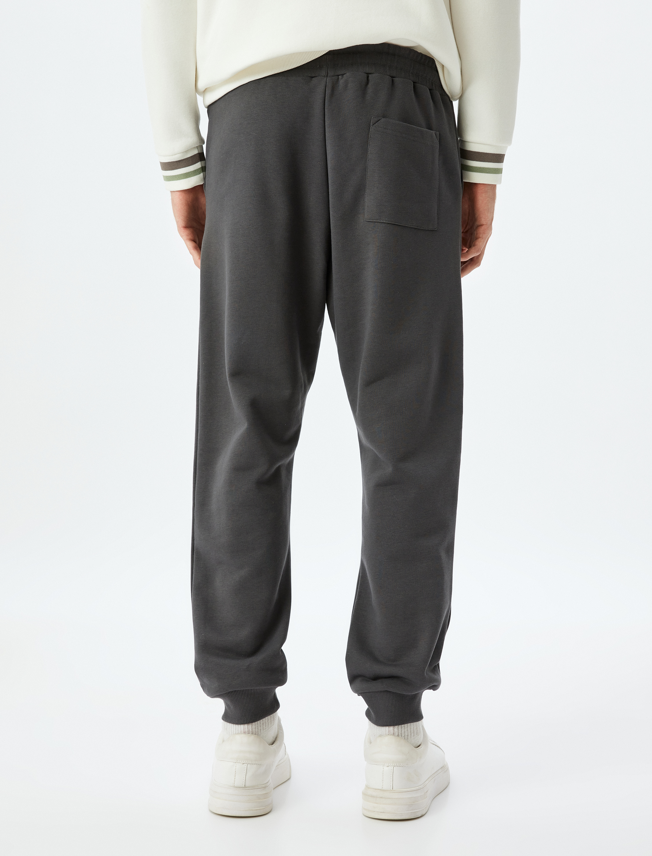   Eşofman Altı Beli Bağcıklı Lastikli Paça Cep Detaylı Pamuklu