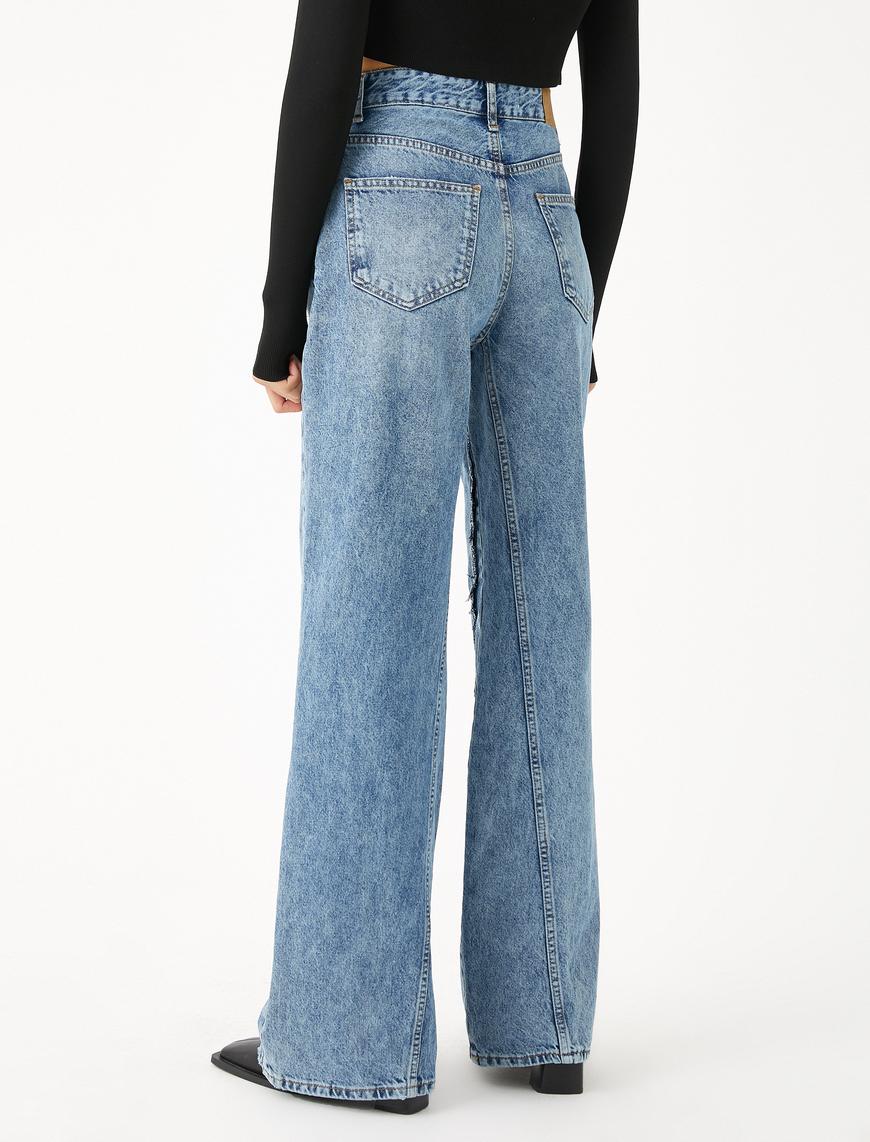   Geniş Paça Kot Pantolon Yüksek Bel- Bianca Jean