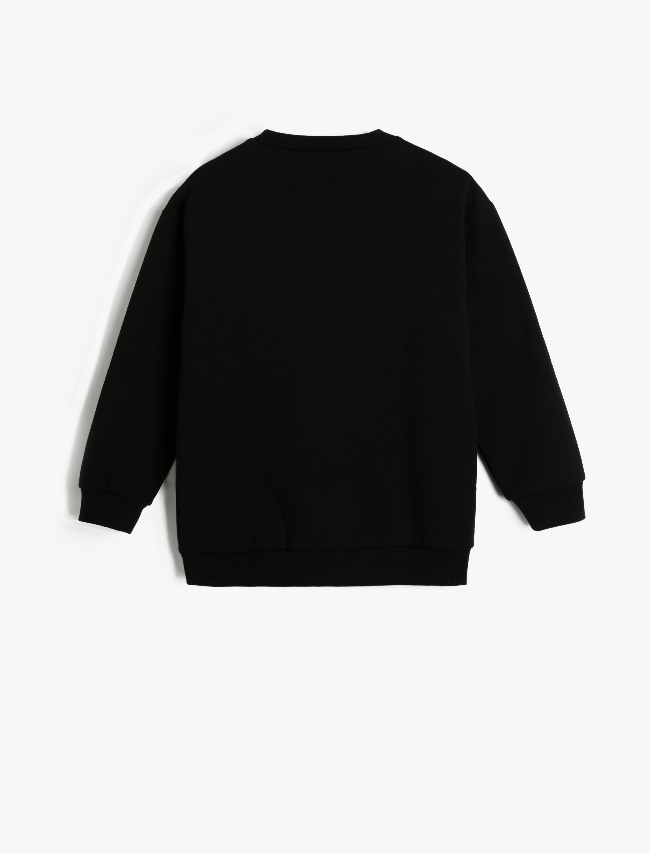  Erkek Çocuk Pullu Payetli Dinozor Baskılı Uzun Kollu Pamuklu Şardonlu Oversize Sweatshirt