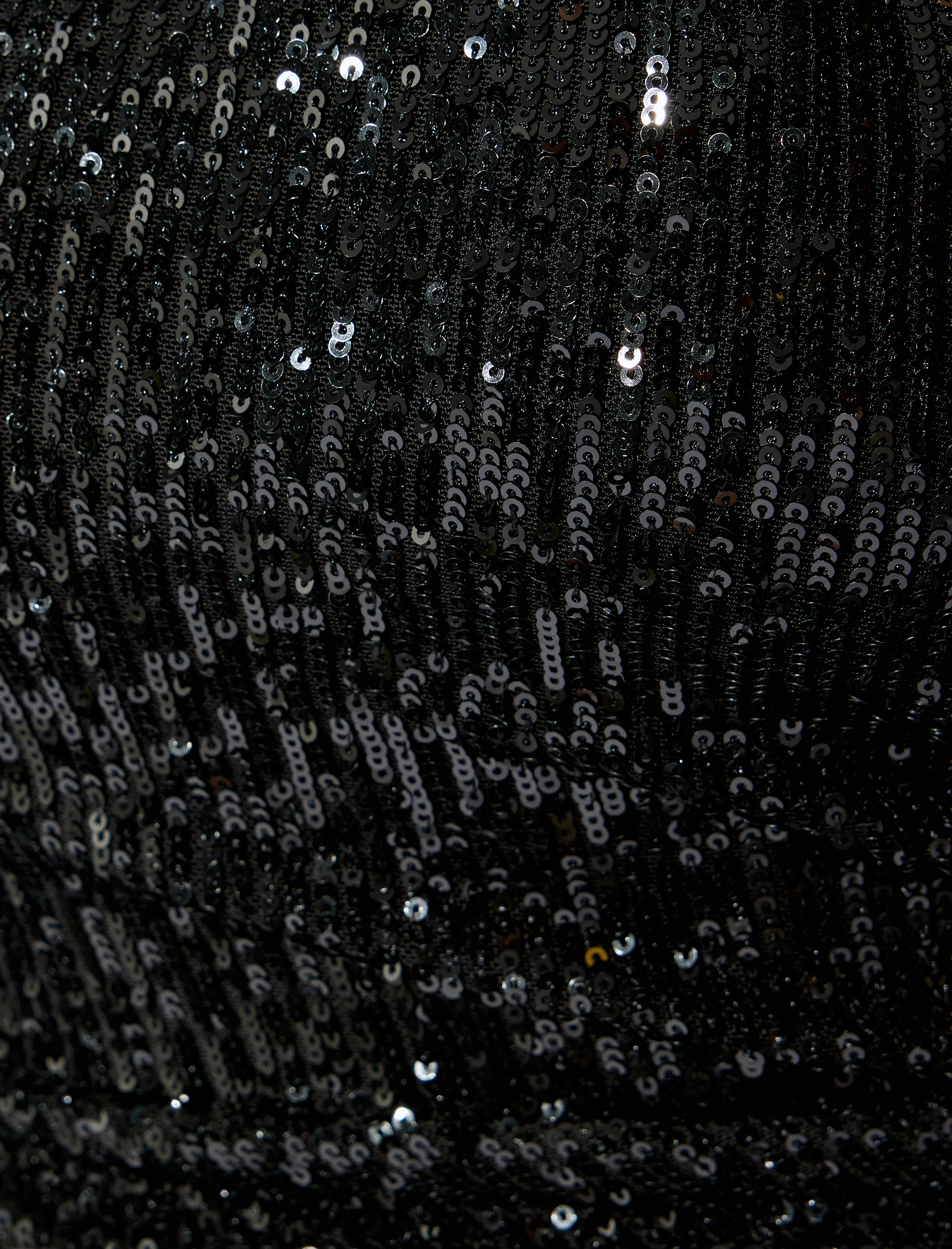   Pullu Payetli Tek Omuz Tüy Detaylı Mini Abiye Elbise