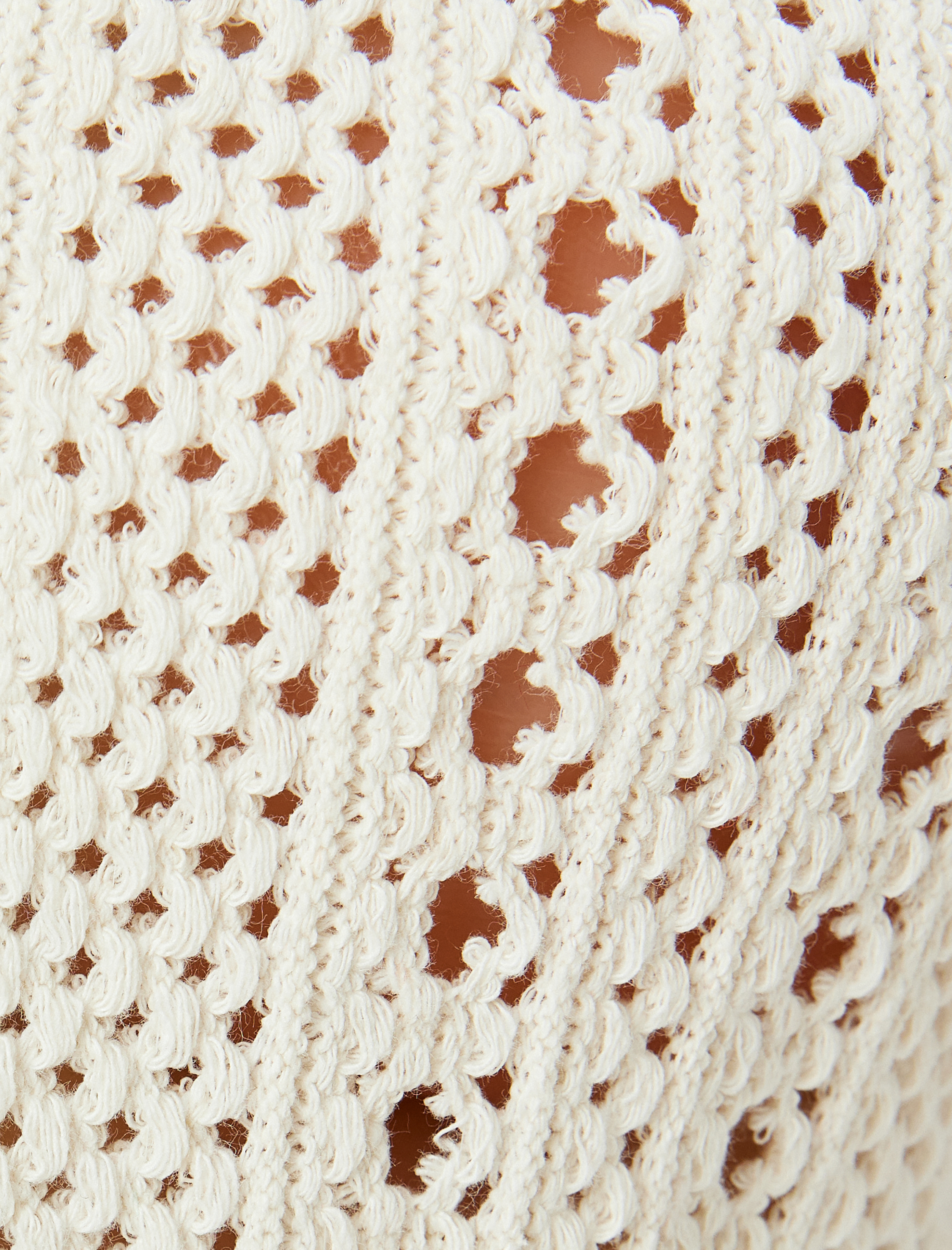   Ajurlu Düğmeli Biyeli Kısa Kollu Bisiklet Yaka Hırka