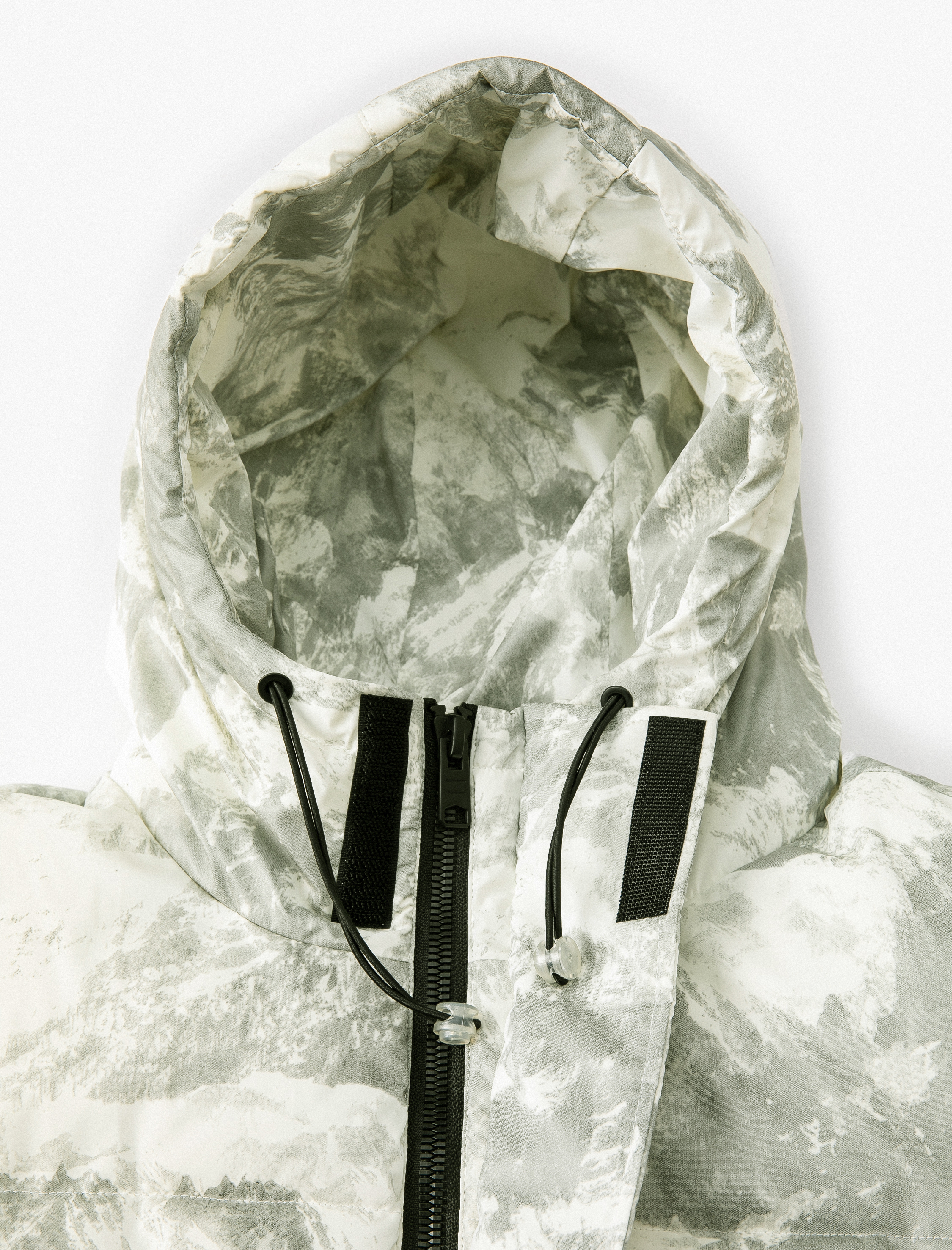 Kapüşonlu Şişme Mont Fermuarlı Rüzgar Kapaklı