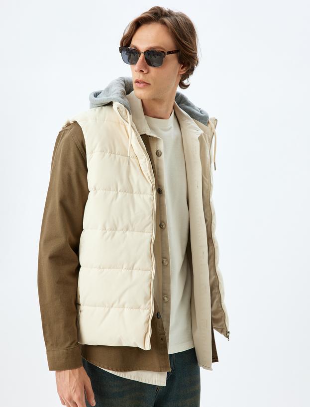 Şişme Yelek Slim Fit Fermuarlı_0