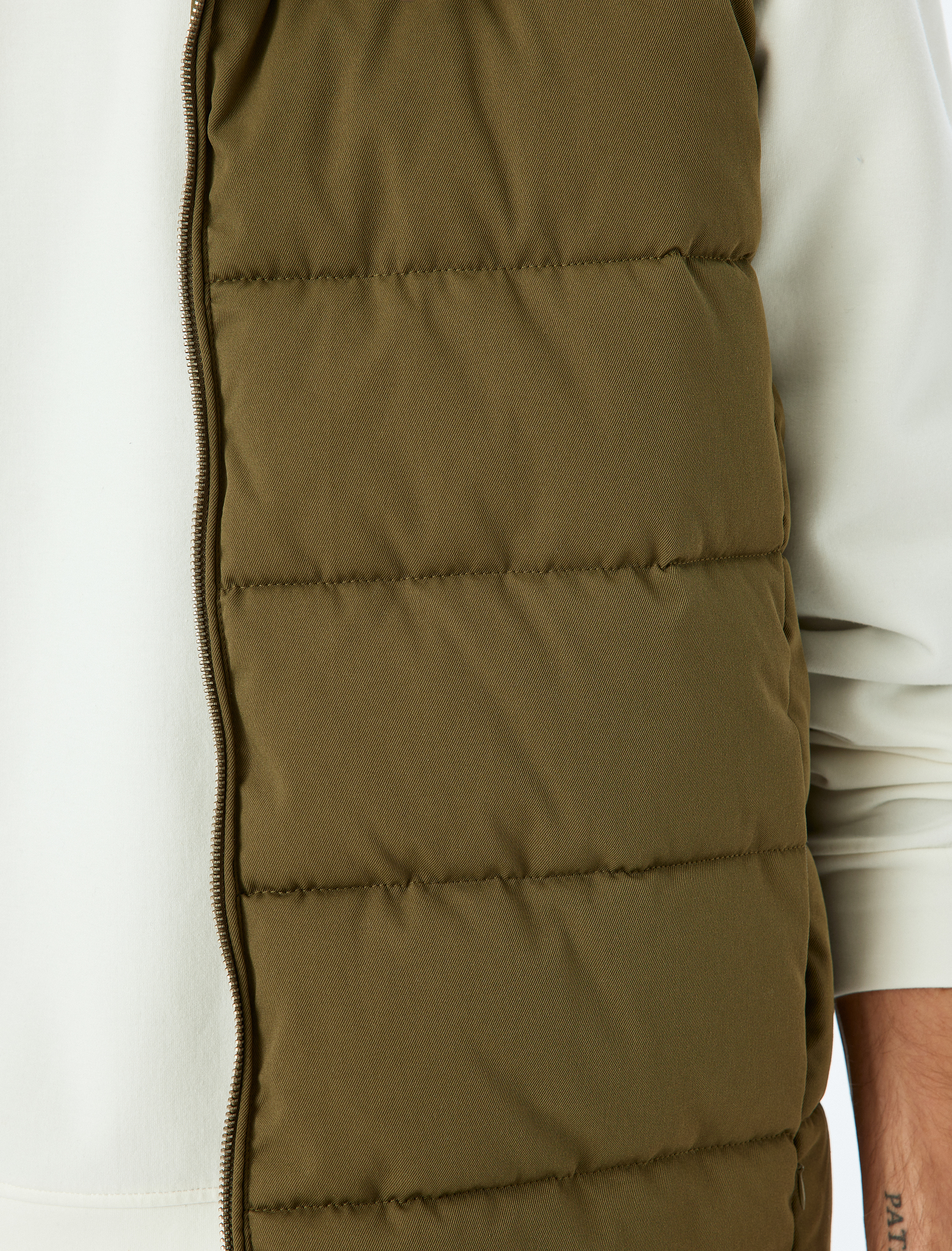   Şişme Yelek Çıkarılabilir Kapşonlu Fermuarlı