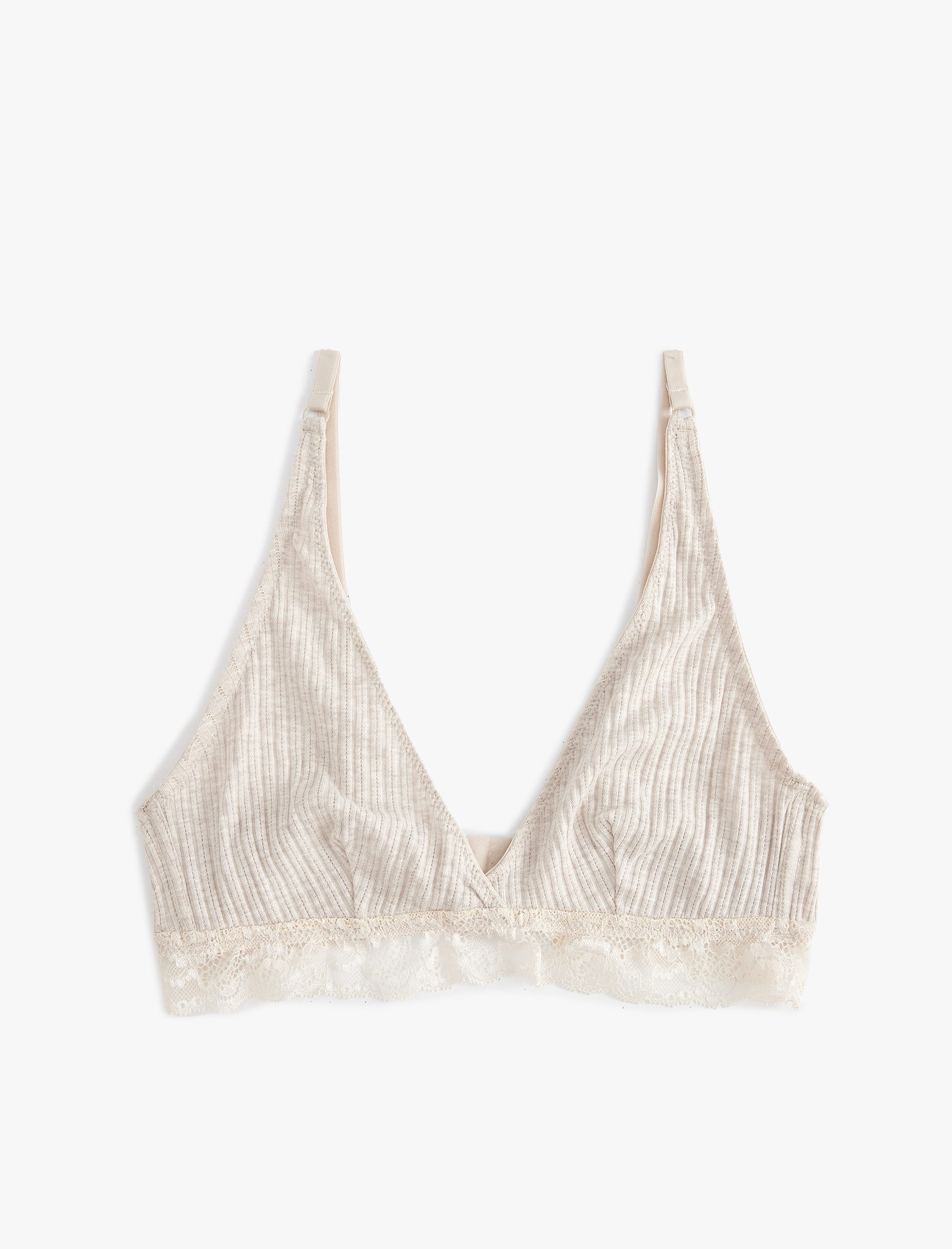   Dolgusuz Balensiz Dantel Detaylı Bralet Sütyen