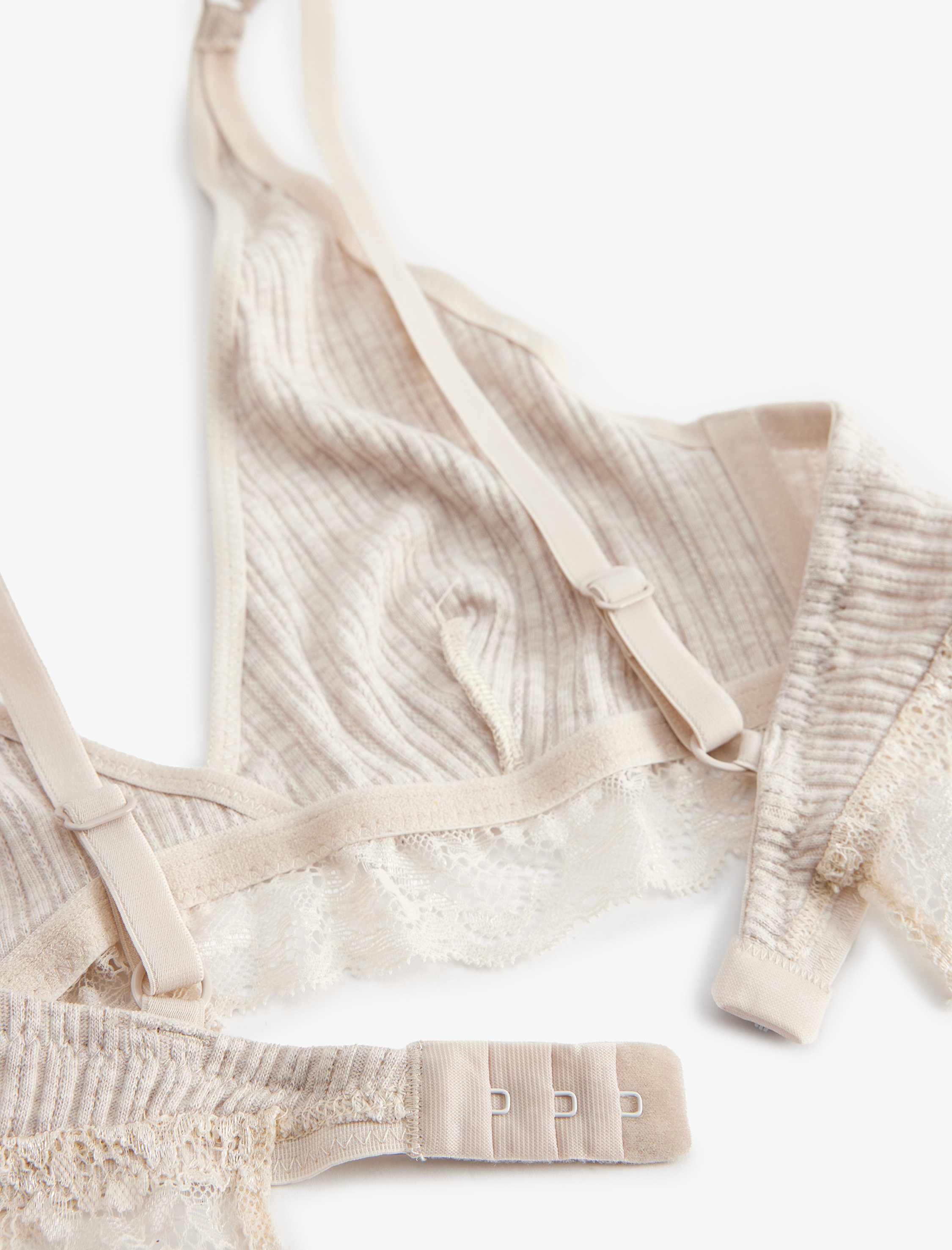   Dolgusuz Balensiz Dantel Detaylı Bralet Sütyen