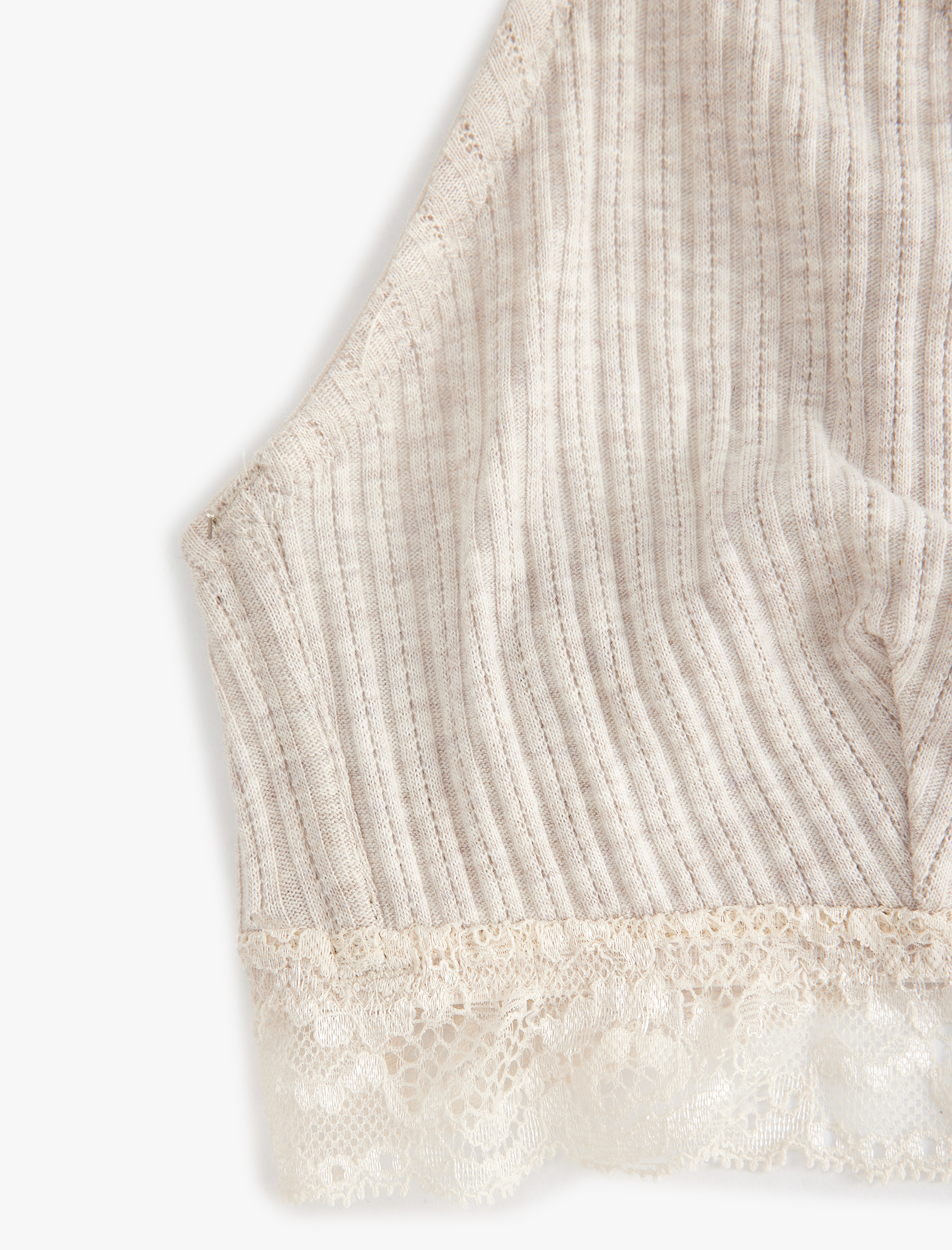   Dolgusuz Balensiz Dantel Detaylı Bralet Sütyen