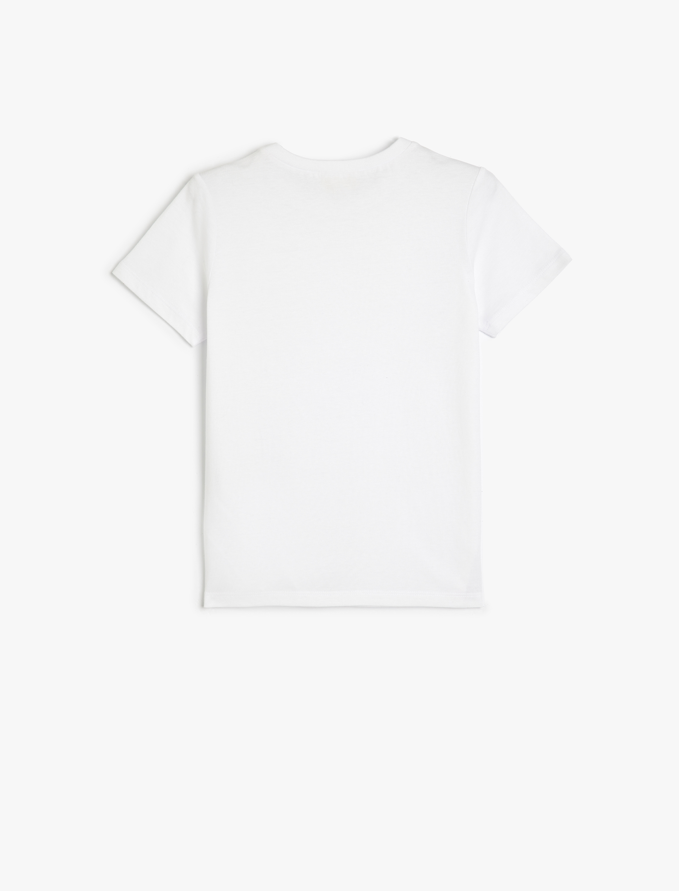  Erkek Çocuk Basic Tişört Kısa Kollu Bisiklet Yaka Pamuklu