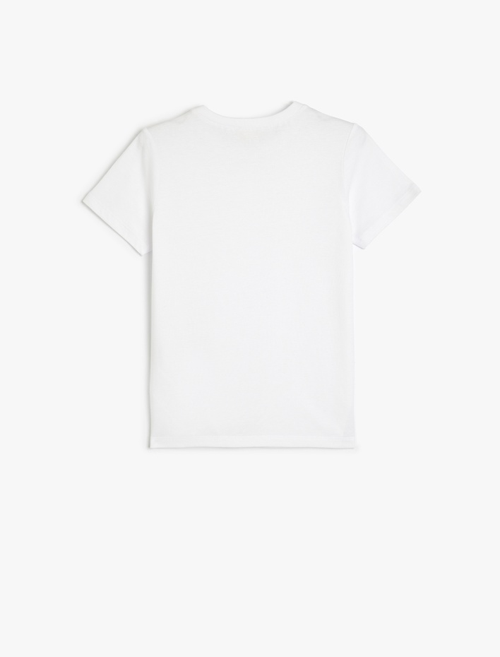 Erkek Çocuk Basic Tişört Kısa Kollu Bisiklet Yaka Pamuklu