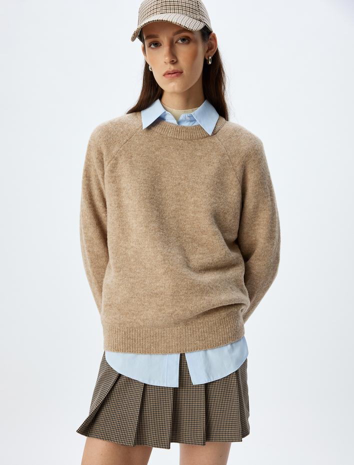  Basic Triko Kazak Uzun Kollu Yumuşak Dokulu