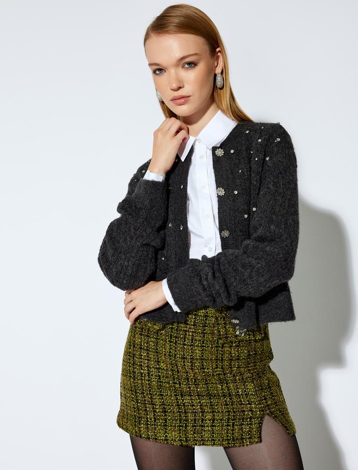  Pamuklu Önden Çift Pens Detaylı Uzun Kollu Poplin Gömlek