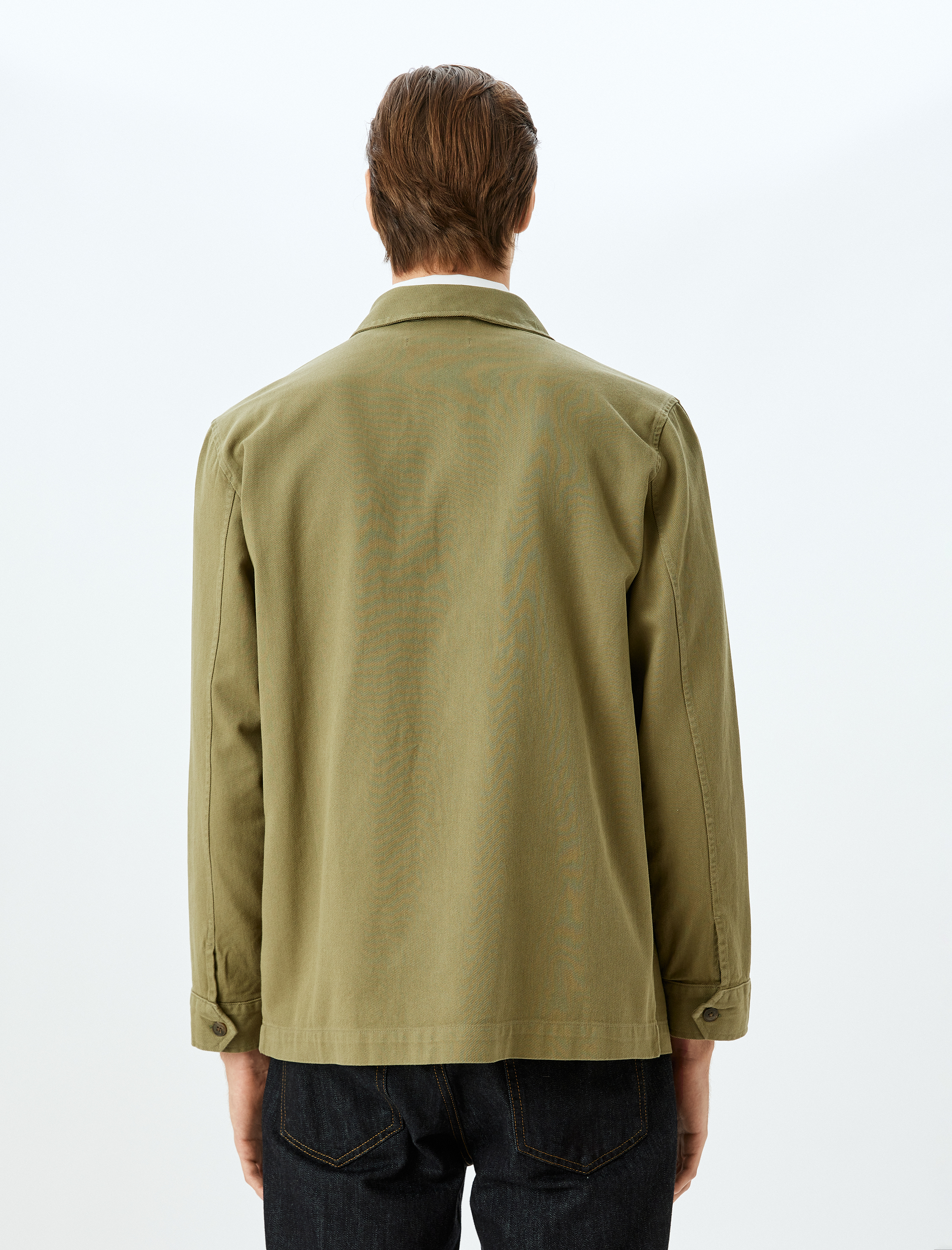   Kapaklı Cepli Pamuklu Regular Fit Düğmeli Uzun Kollu Gömlek Ceket