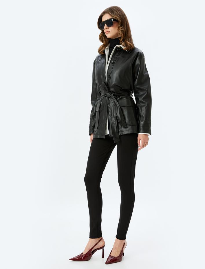  Standart Bel Nervürlü Tayt