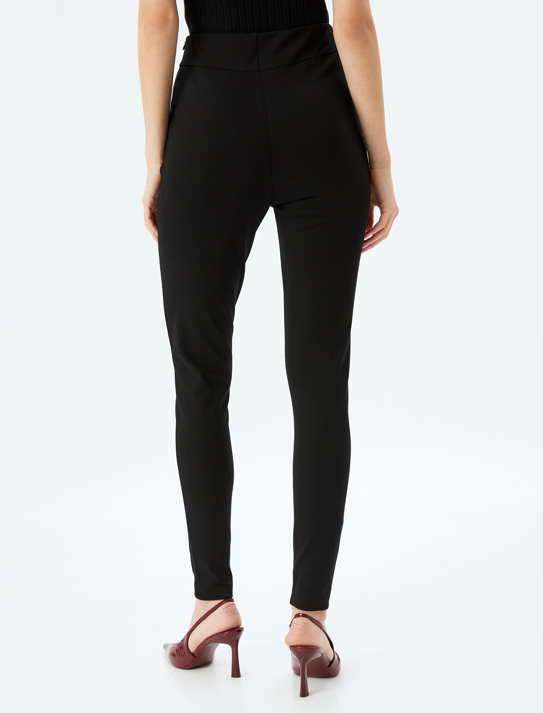 Standart Bel Nervürlü Tayt