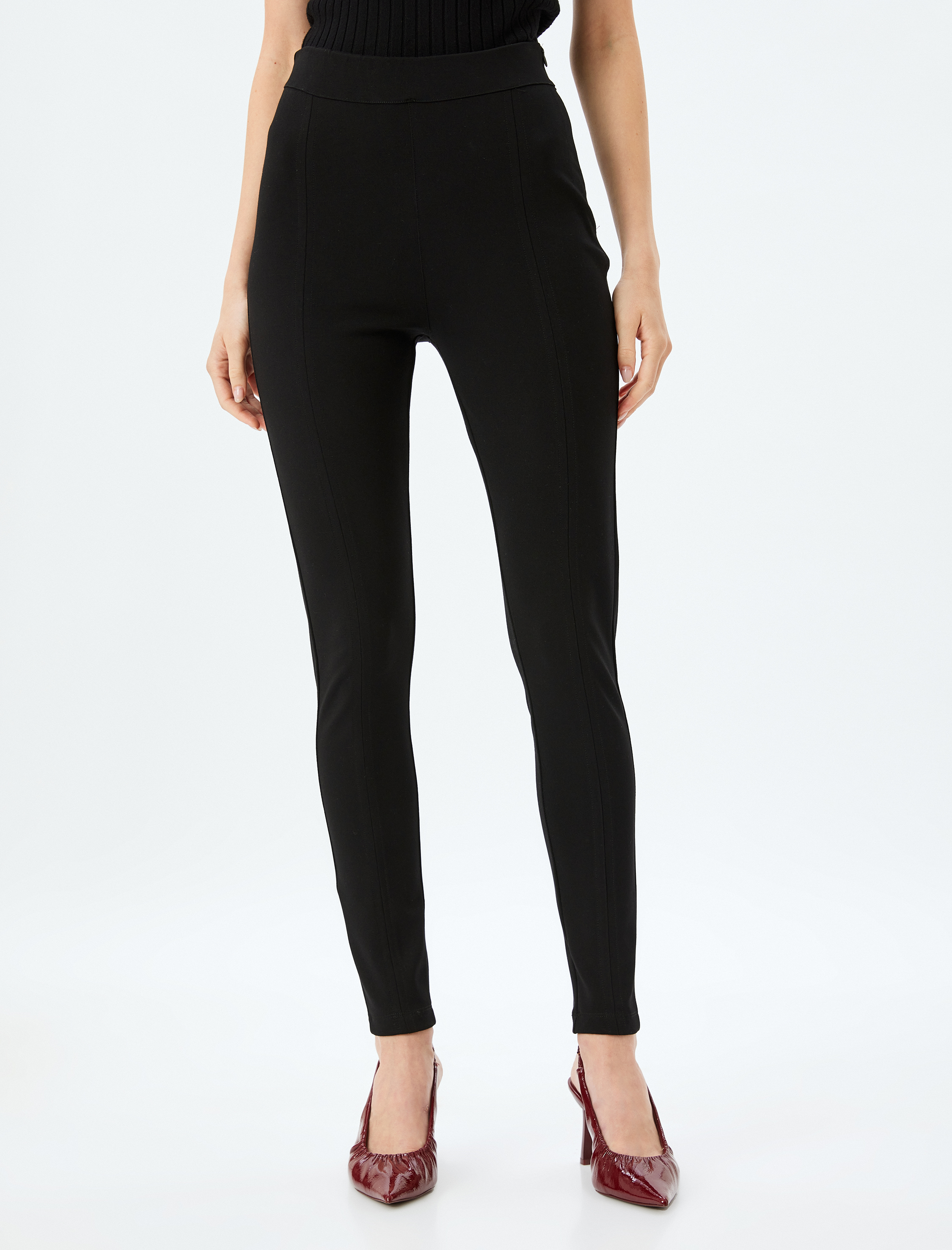 Standart Bel Nervürlü Tayt