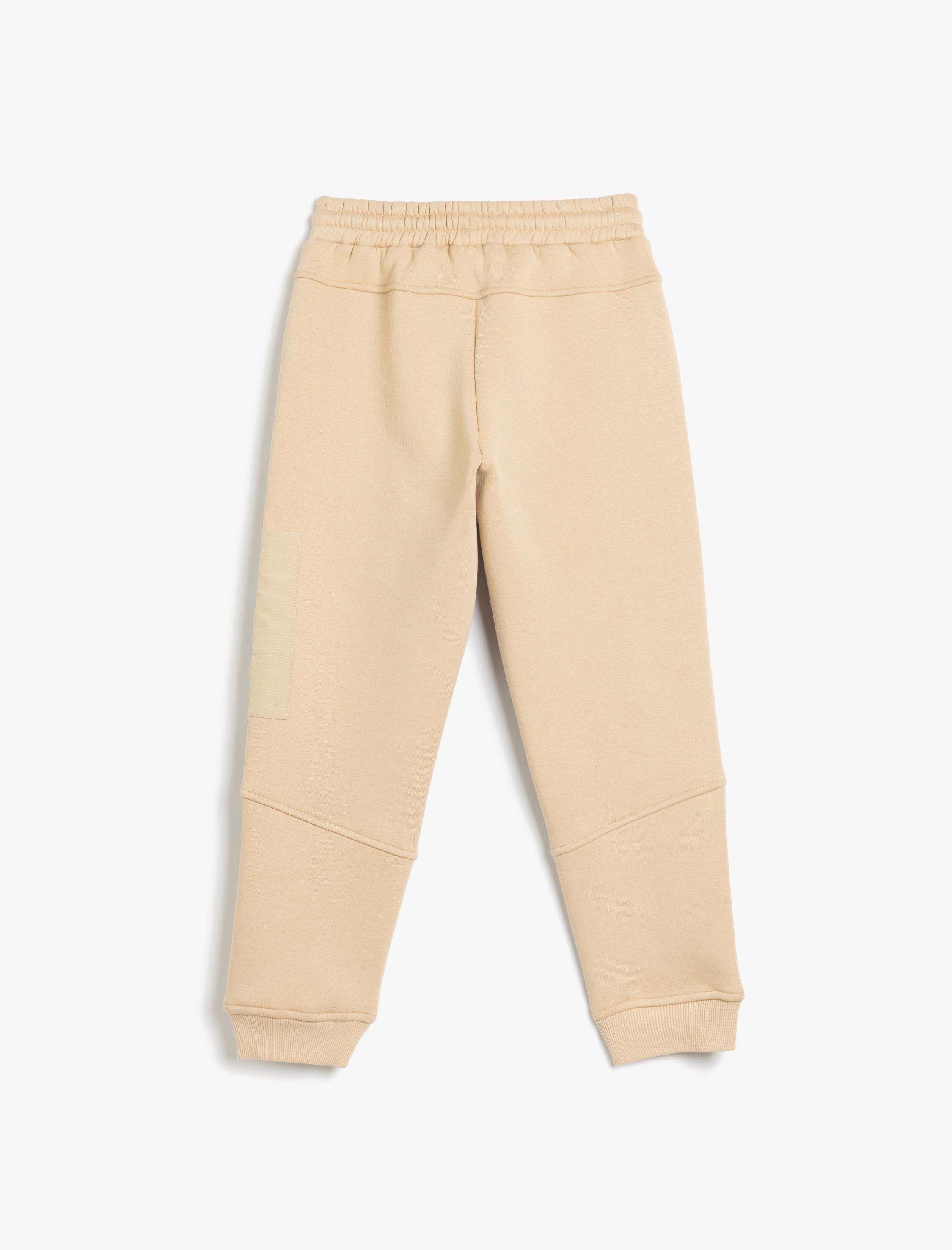  Erkek Çocuk Slogan Baskılı Fermuarlı Cep Detaylı Pamuklu Şardonlu Jogger Eşofman Altı