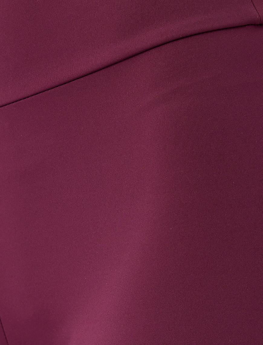   Spor Tayt Yüksek Bel Yumuşak Tuşe Slim Fit