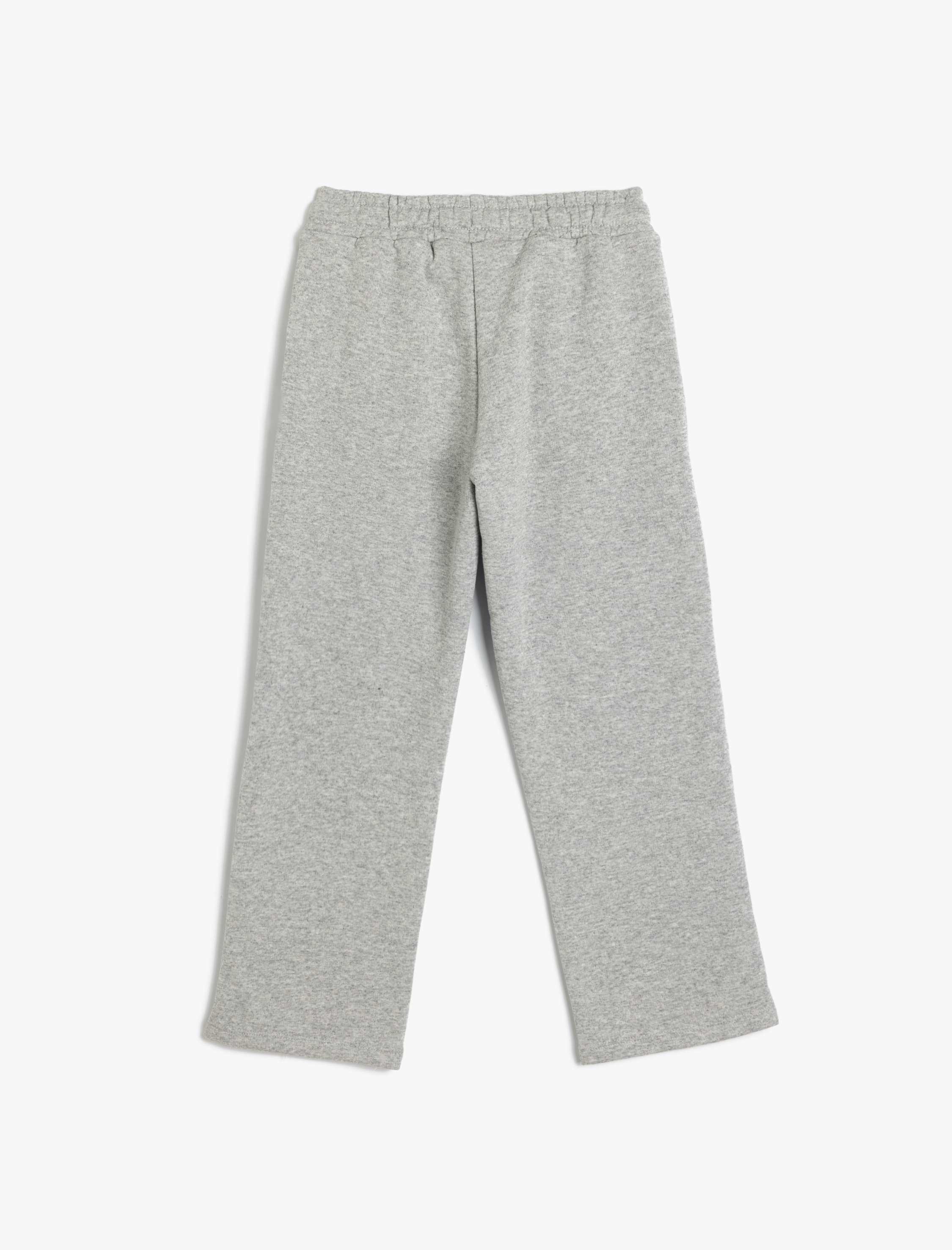  Erkek Çocuk Eşofman Altı Baskı Detaylı Beli Bağlamalı Rahat Kesim Şardonlu