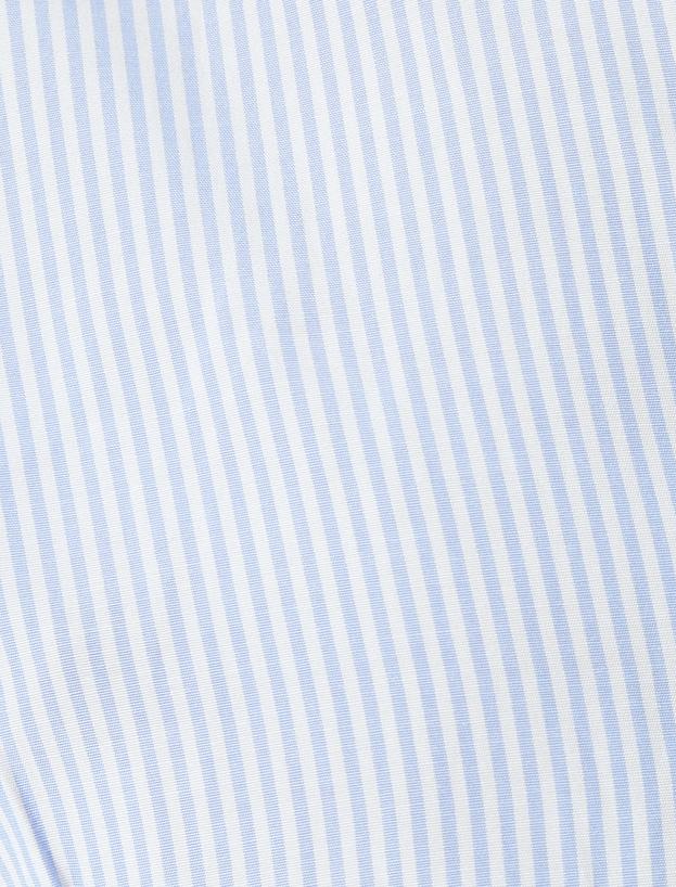 Klasik Yaka Uzun Kollu Slim Fit Gömlek_5