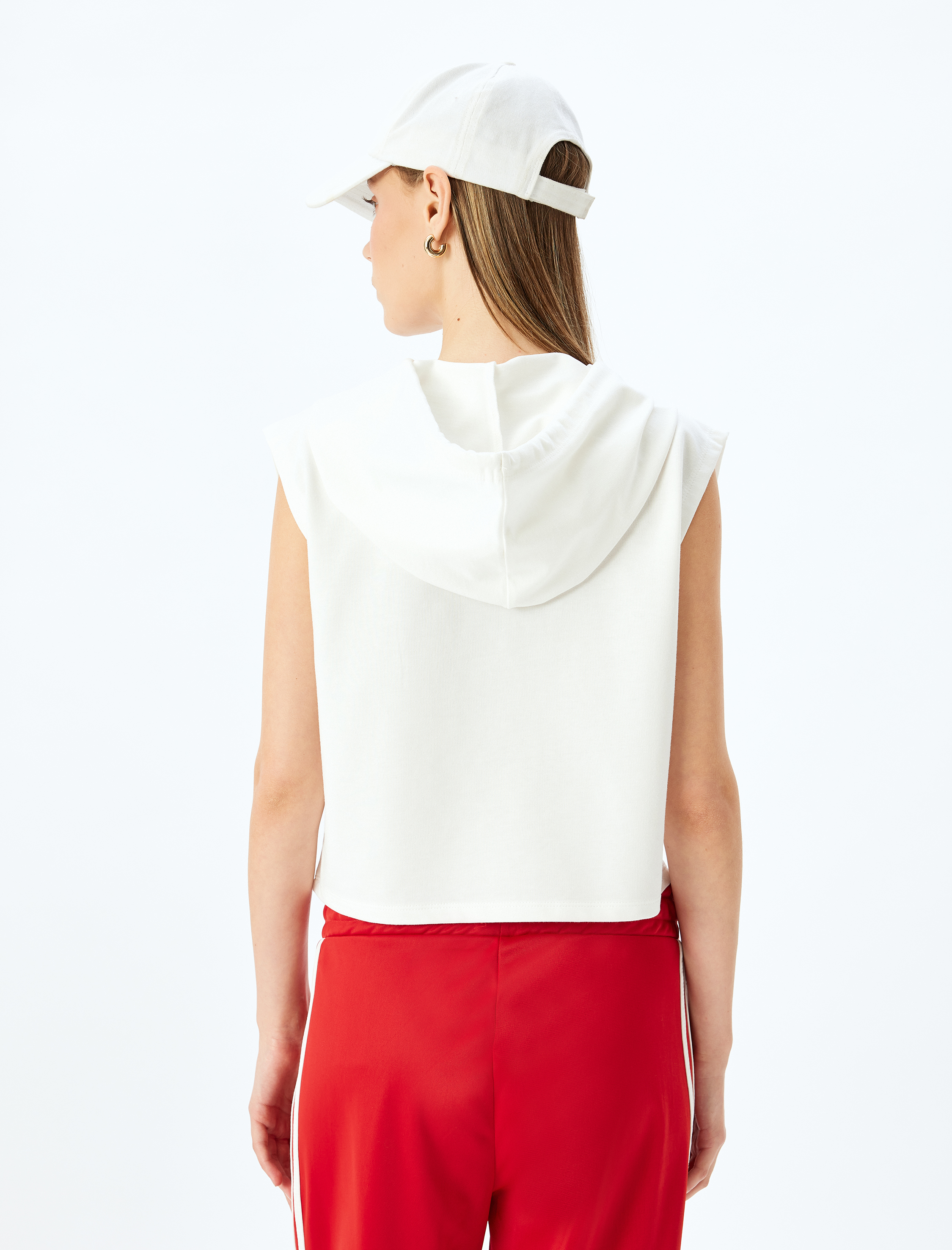   Kolej Baskılı Kolsuz Kapüşonlu Atlet