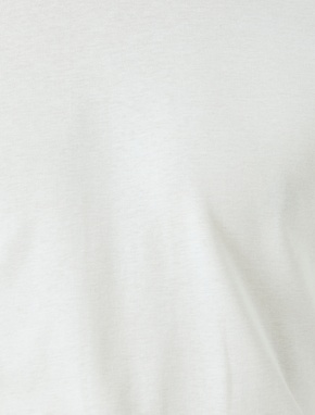 Kısa Kollu Bisiklet Yaka Pamuklu Slim Fit Tişört_5