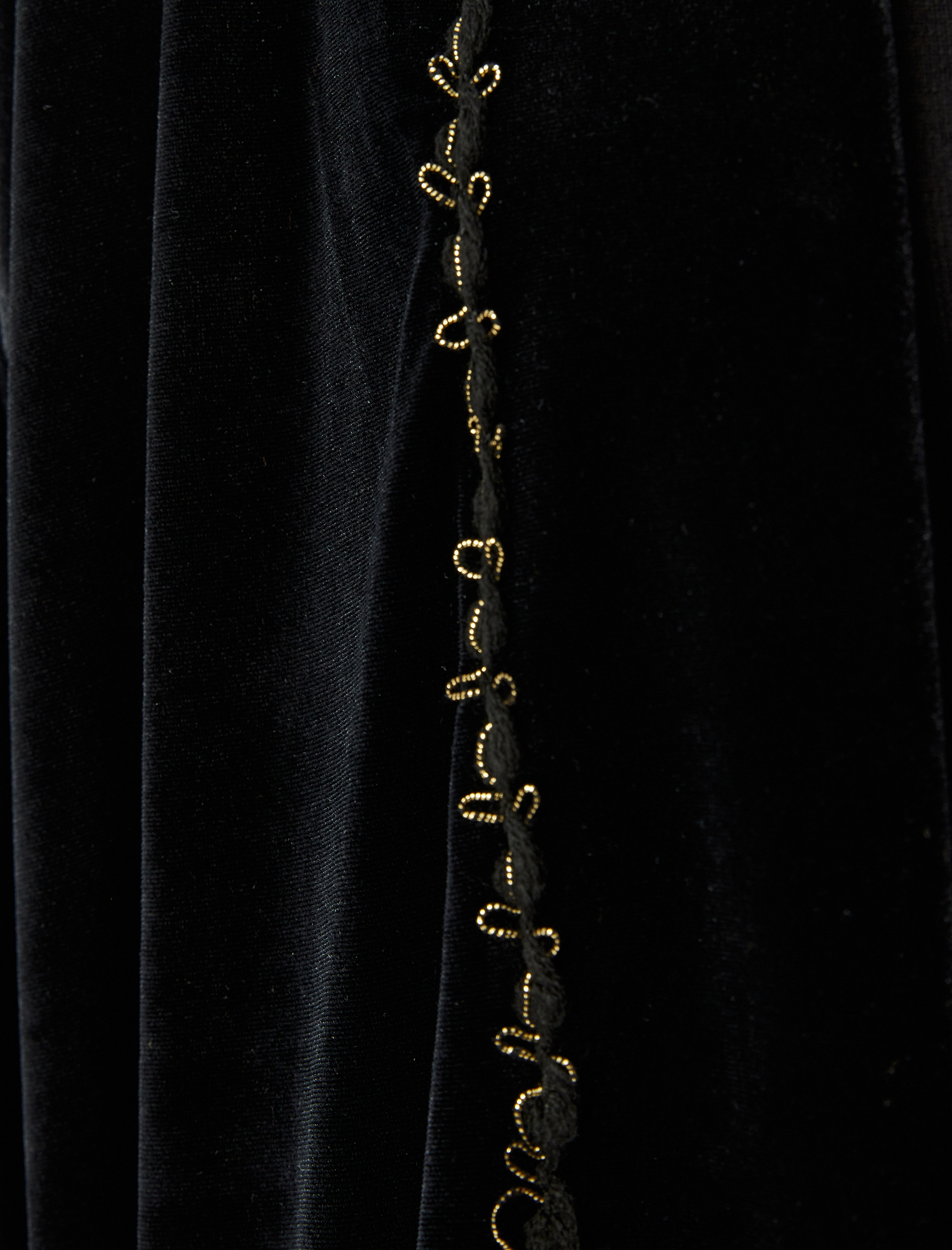   Kalça Boy Geniş 3/4 Kol Kadife Kimono