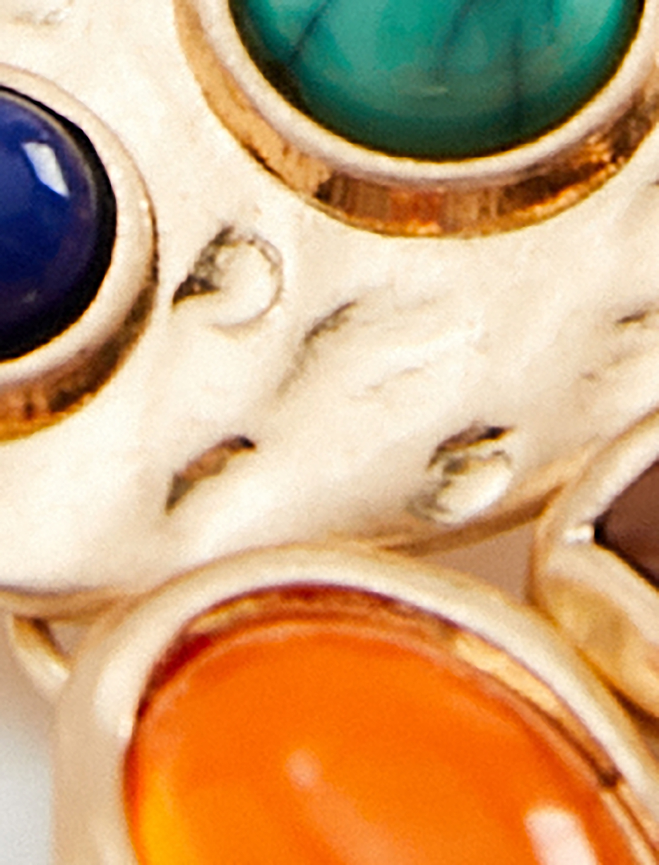  Kadın Geometrik Küpe Sallantılı Taş Detaylı Çok Renkli Büyük Boy - Koton X Melis Ağazat