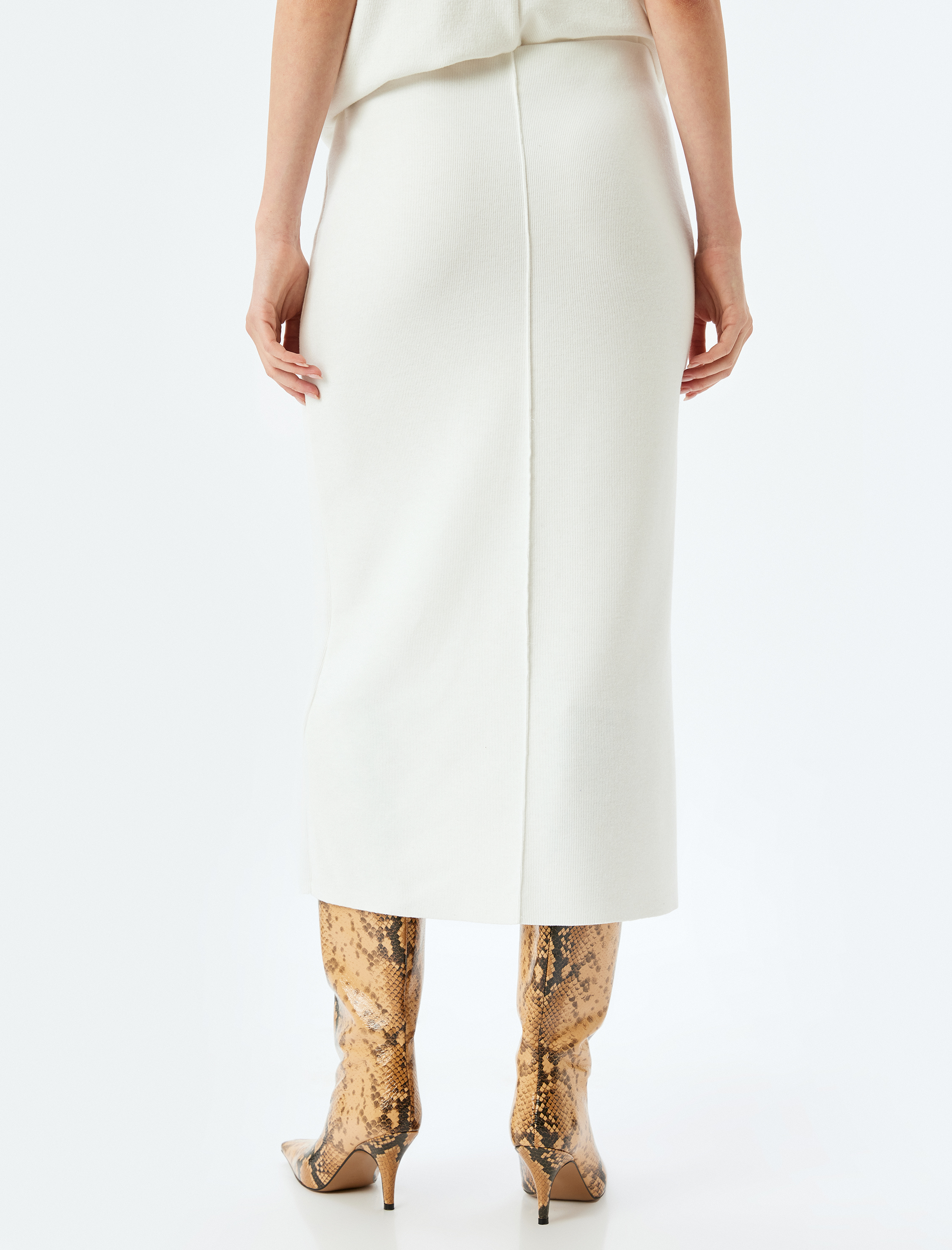   Standart Bel Slim Fit Fitilli Uzun Kalem Etek