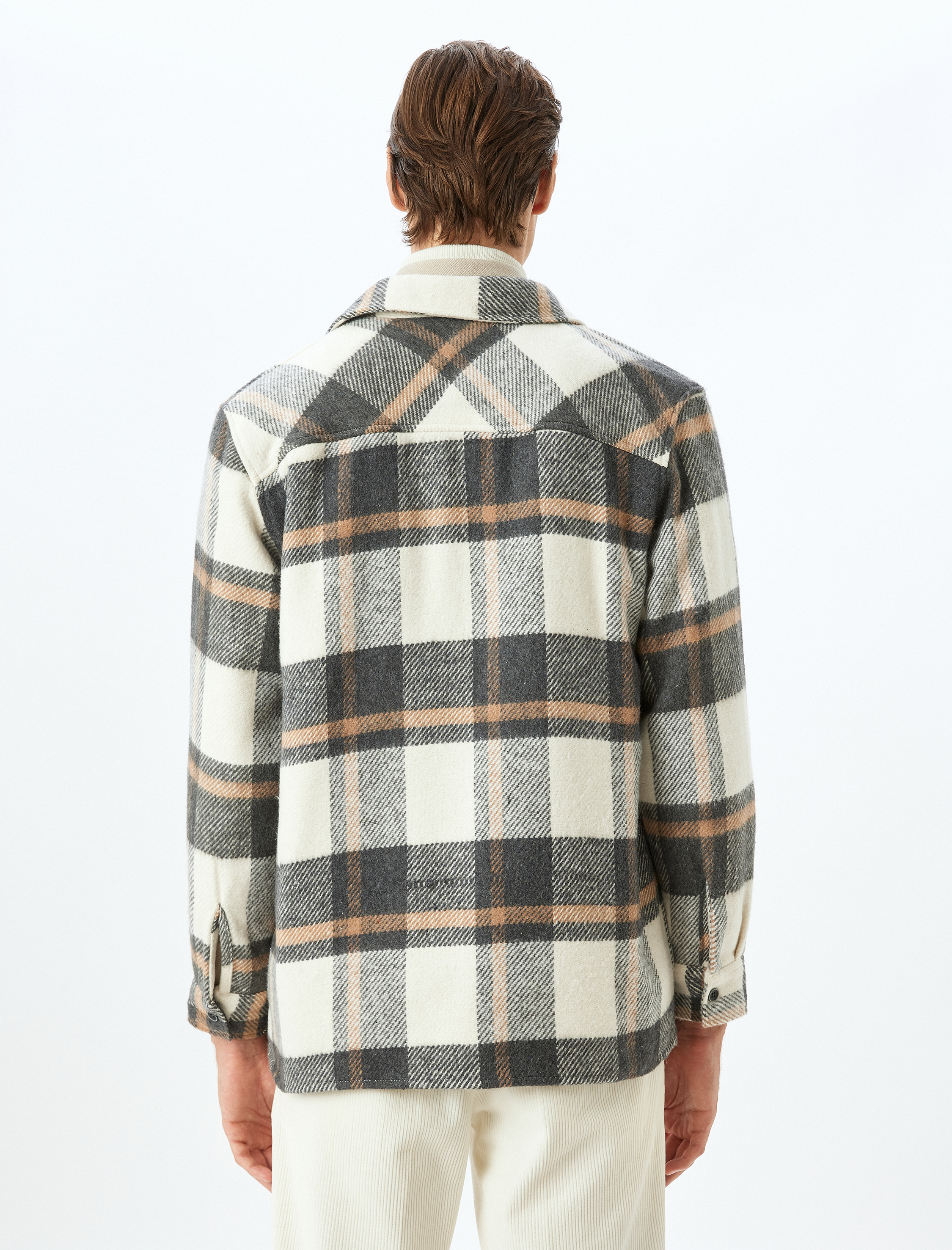 Uzun Kollu Pamuk Karışımlı Regular Fit Ekose Oduncu Gömleği