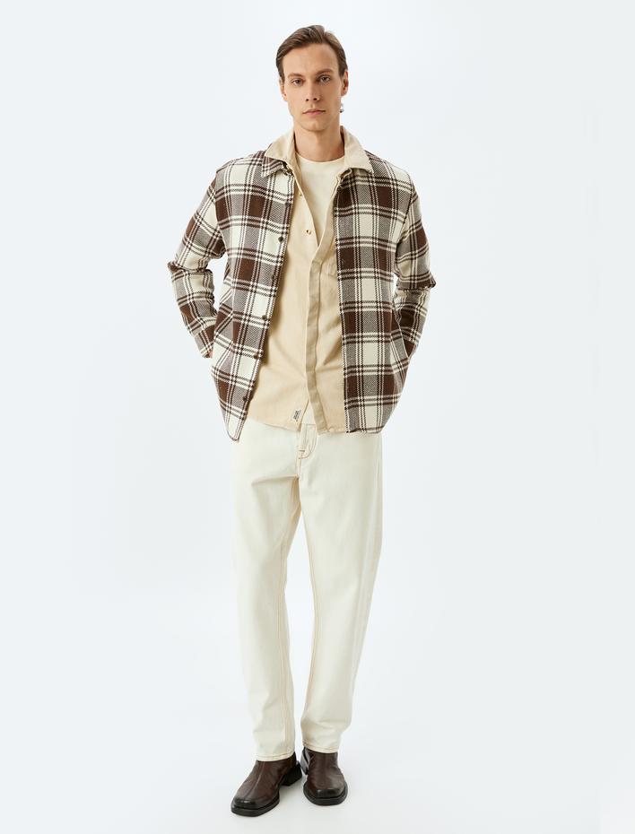  Uzun Kollu Regular Fit Ekose Desenli Oduncu Gömleği