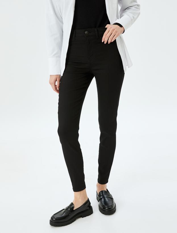 Yüksek Bel Dar Paça Skinny Fit Toparlayıcı Kot Pantolon - Skinny Push Up Fit Jean_2