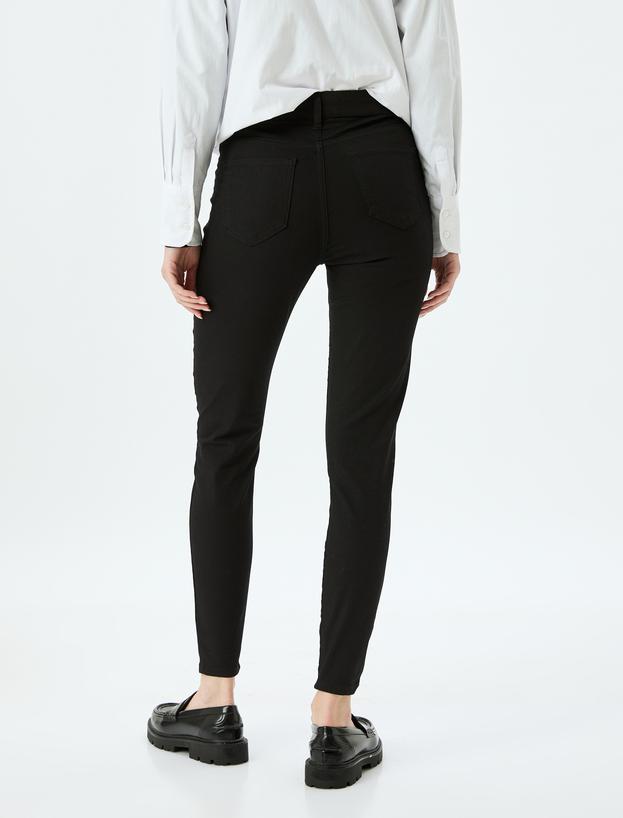 Yüksek Bel Dar Paça Skinny Fit Toparlayıcı Kot Pantolon - Skinny Push Up Fit Jean_3