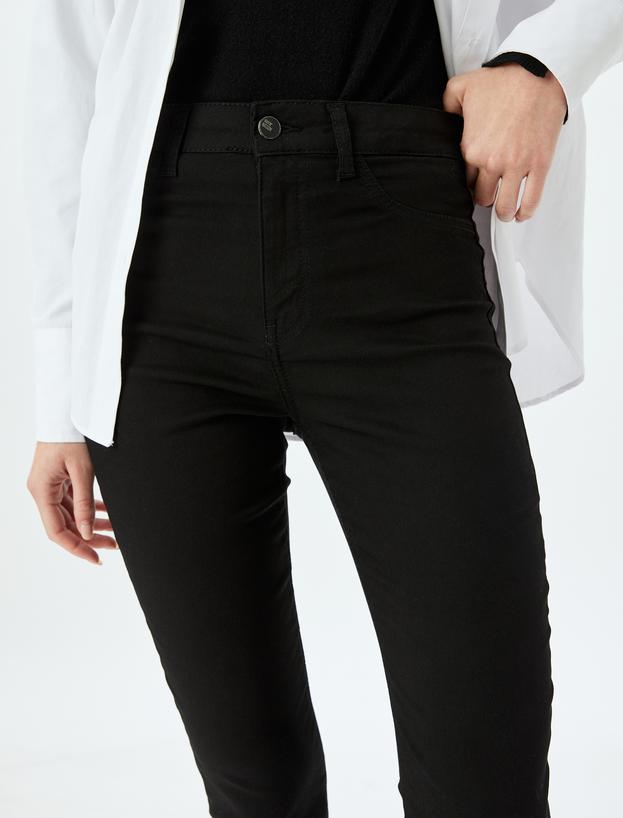 Yüksek Bel Dar Paça Skinny Fit Toparlayıcı Kot Pantolon - Skinny Push Up Fit Jean_4
