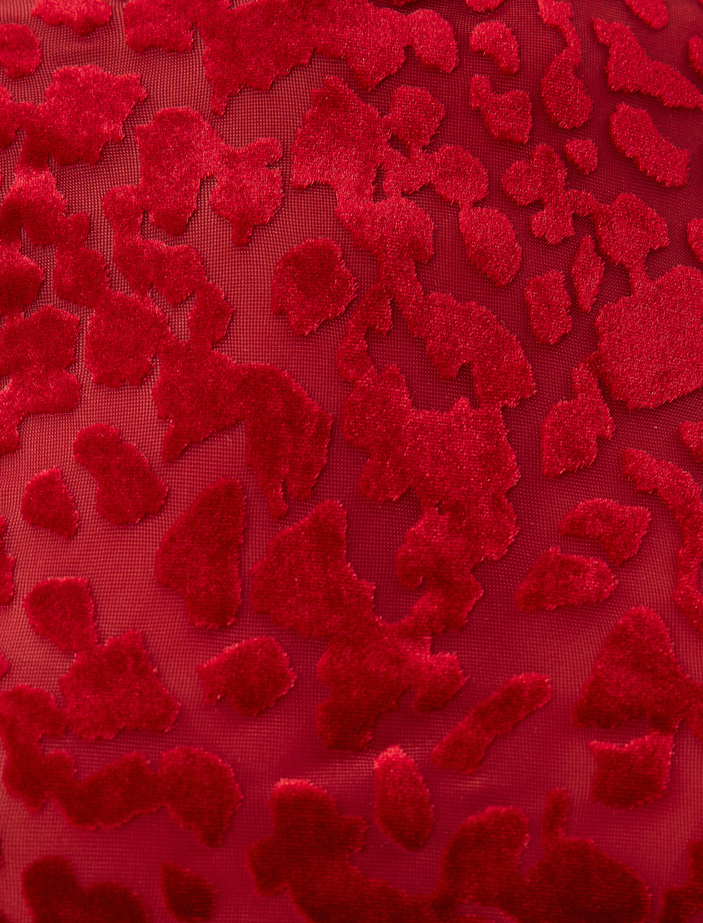   Leopar Desenli Yarı Transparan Kadife Body Dik Yaka Uzun Kollu Slim Fit