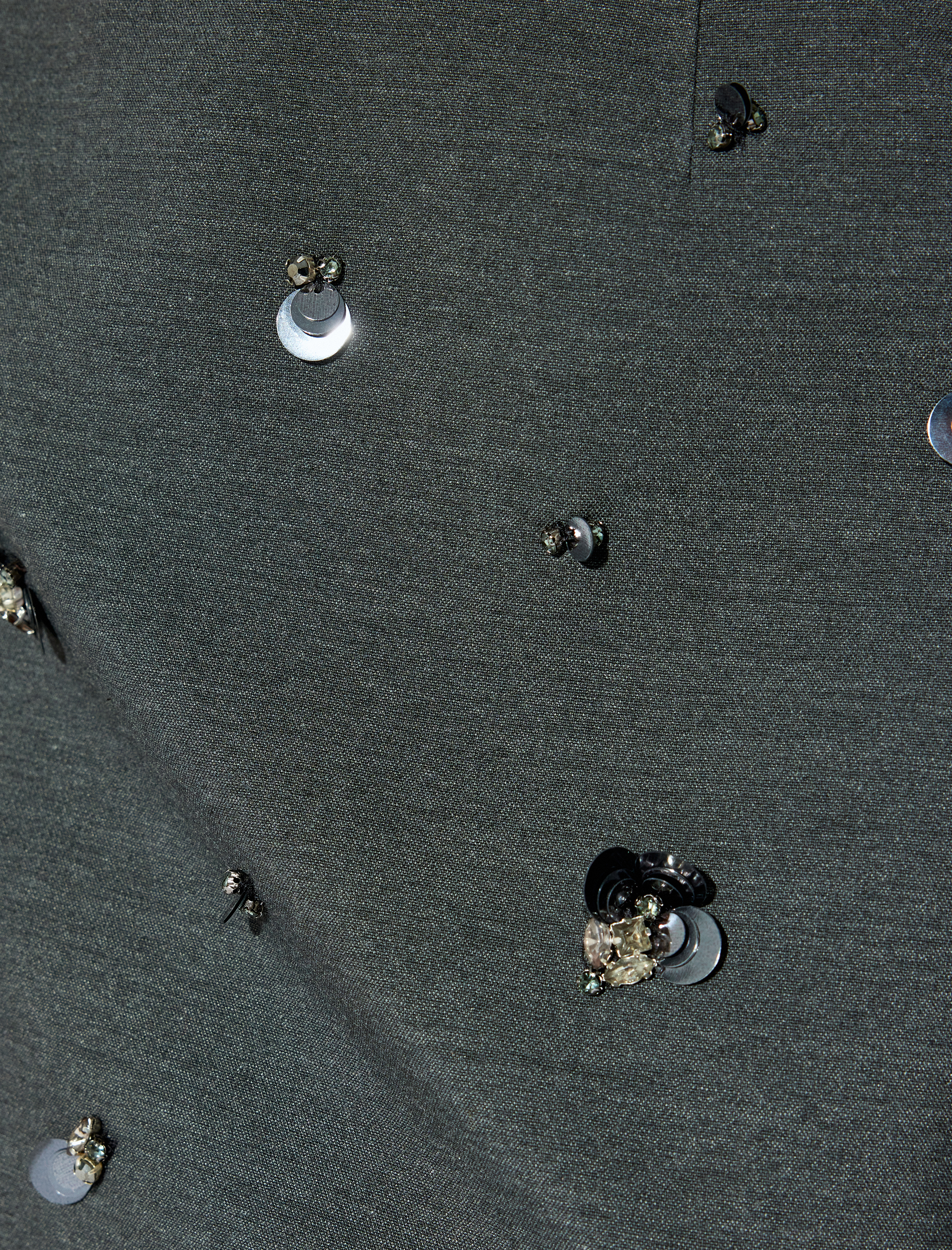   Koton X Melis Ağazat - Pullu Payet Detaylı Taşlı A Kesim Mini Etek