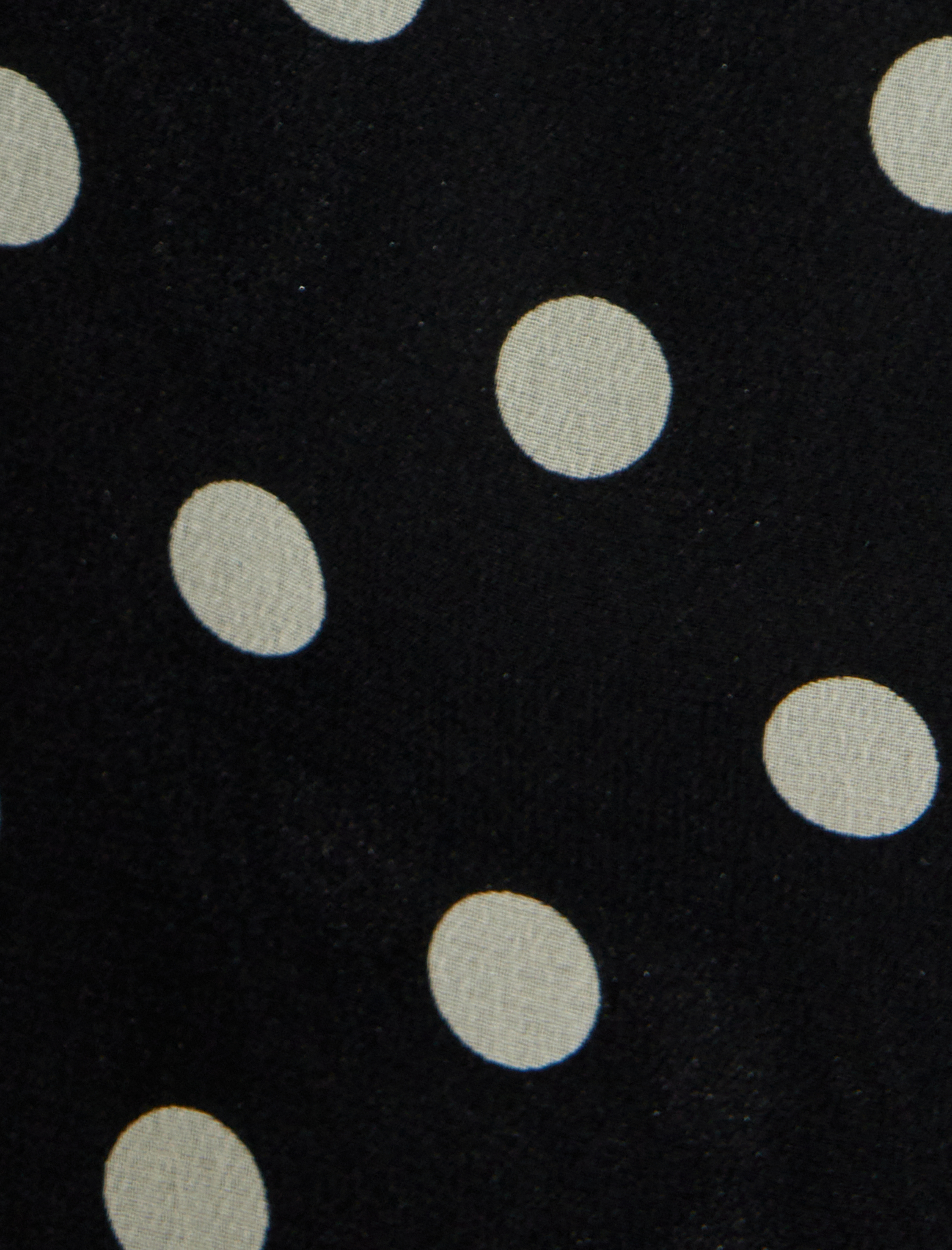   Koton X Sibil Çetinkaya - Transparan Uzun Kollu Şal Yaka Puantiyeli Şifon Bluz