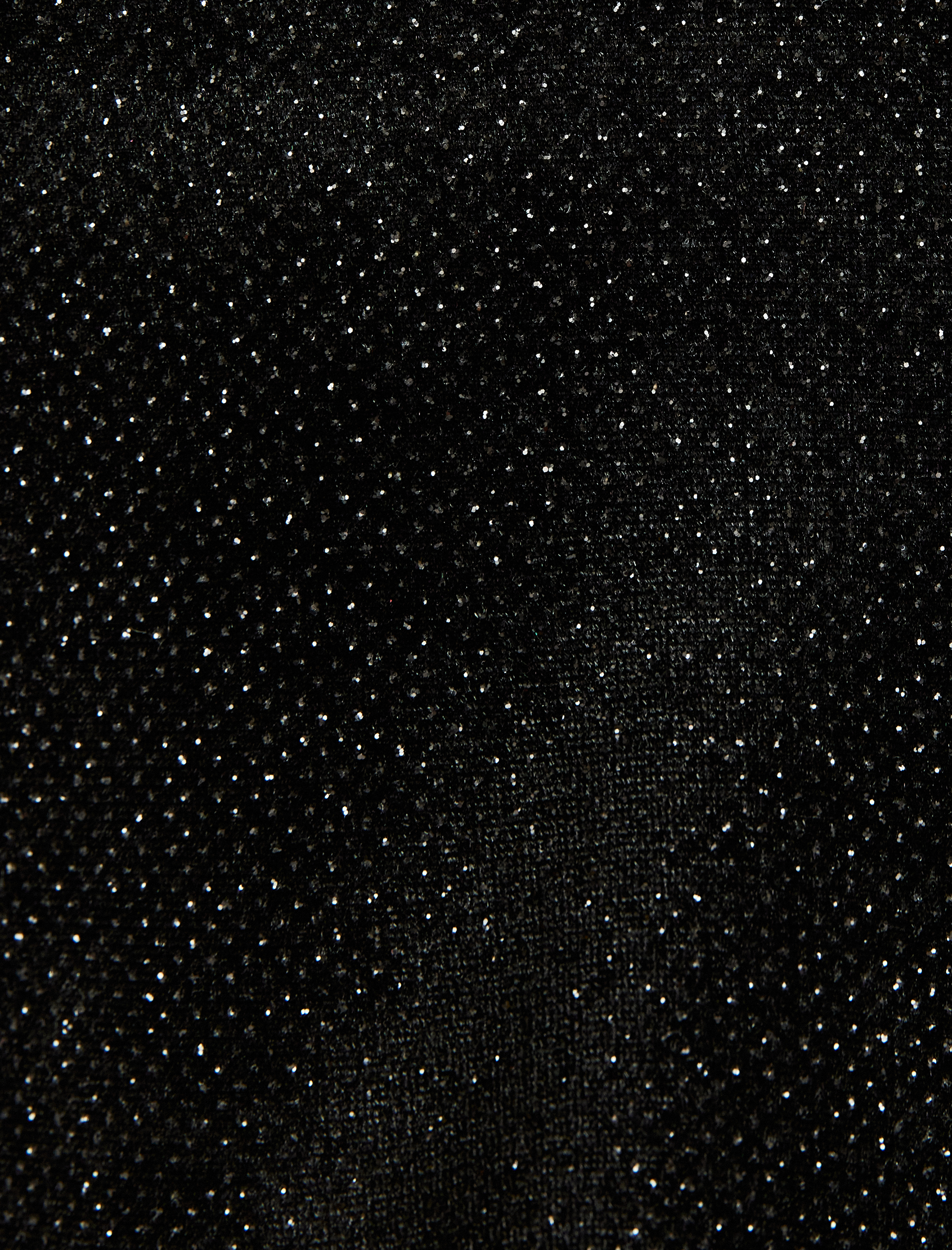   Parıltılı İnce Askılı Pijama Üstü